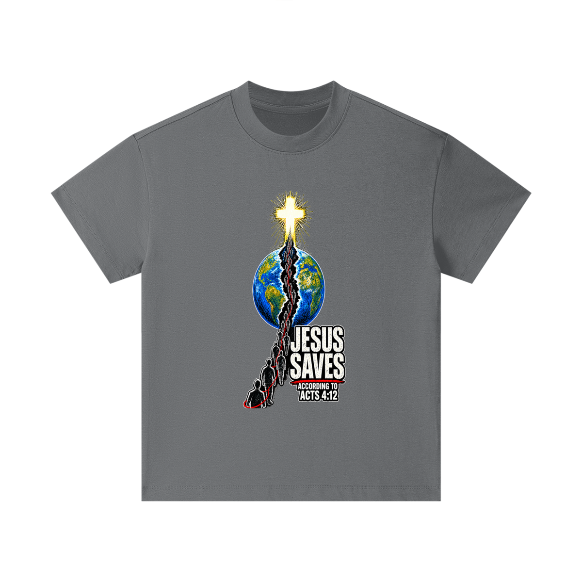 JESUS SAVES ACCORDING TO ACTS 4:12 Kids T-Shirt