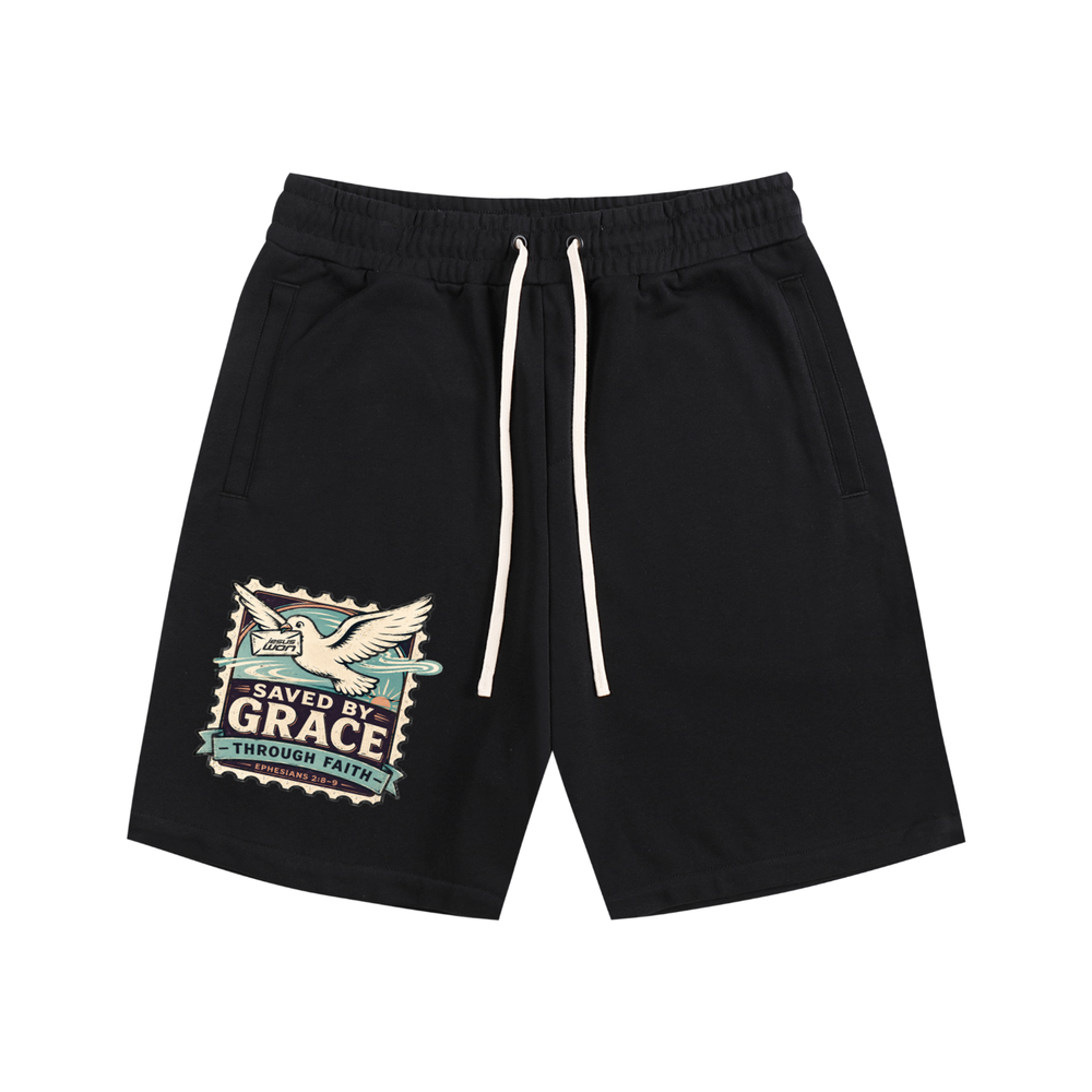 Saved by Grace though Faith Shorts
