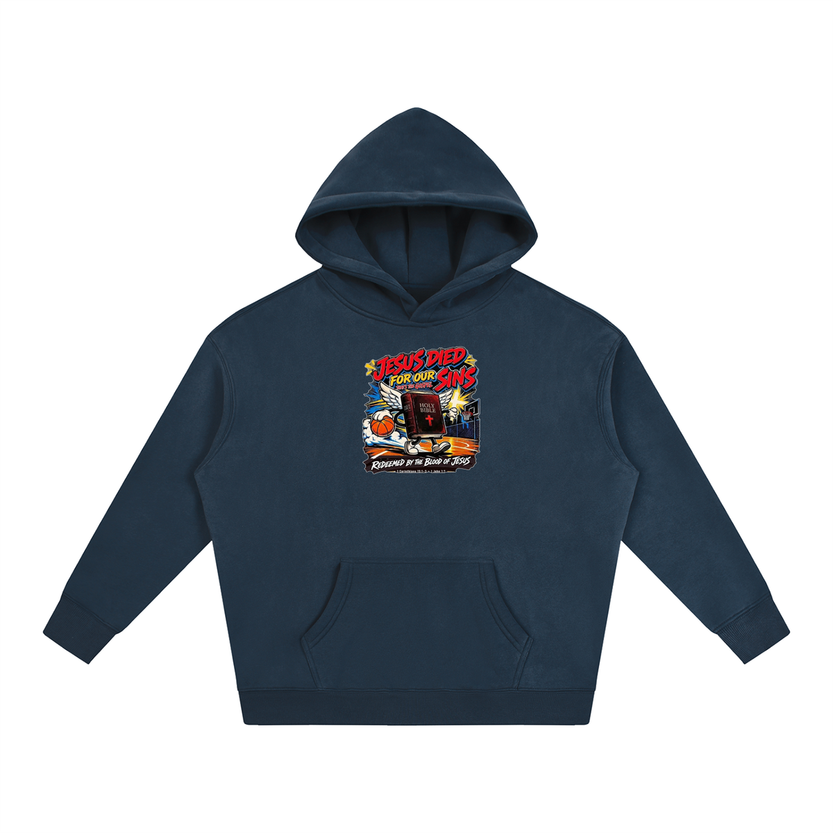 Jesus died for our sins that's the gospel redeemed by the blood of Jesus 1 Corinthians 15:1-3 . 1 John 1:7 Hoodie