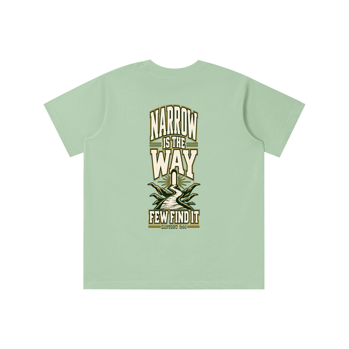 SAVED BY GRACE THROUGH FAITH NARROW IS THE WAY youth T-shirt