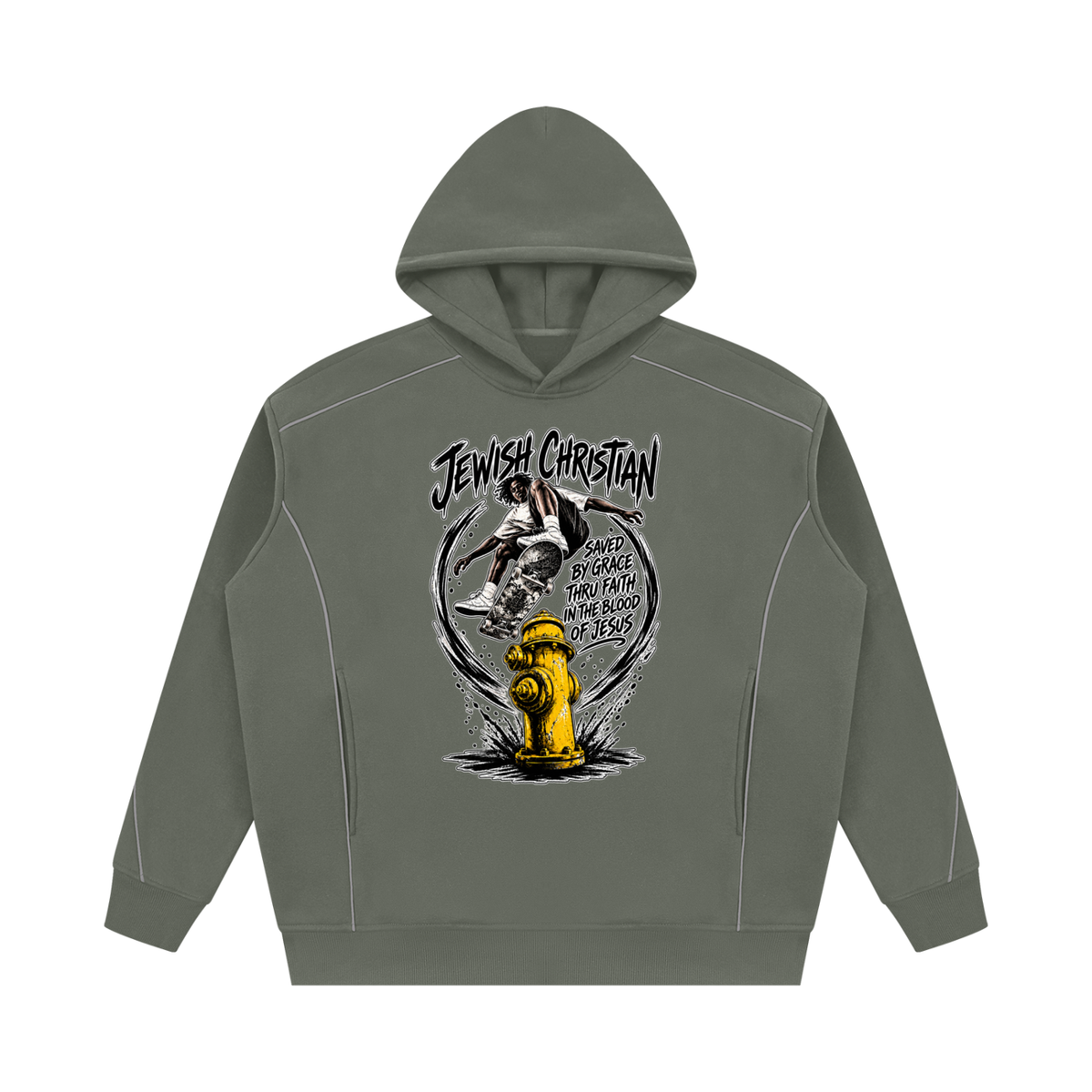 JEWISH CHRISTIAN SAVED BY GRACE THRU FAITH IN THE BLOOD OF JESUS Hoodie