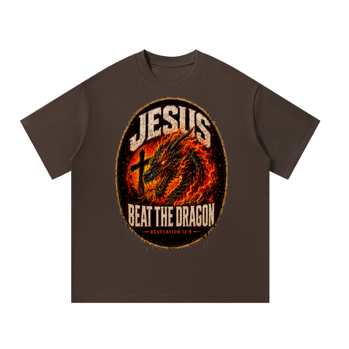 Jesus beat the dragon T-Shirt