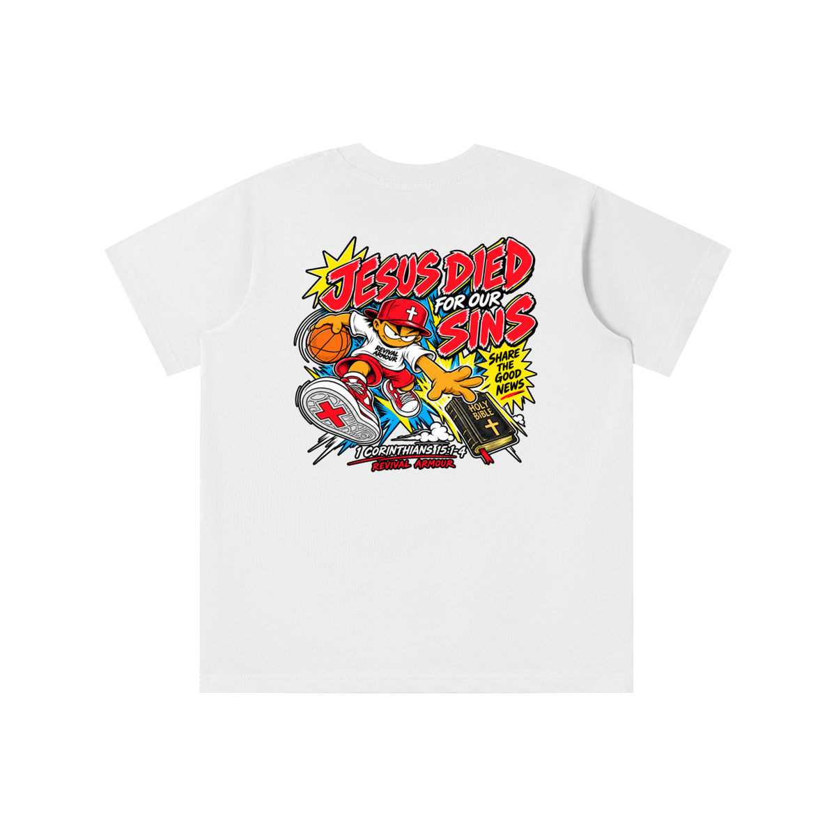REVIVAL EST. 2026 ARMOUR JESUS DIED FOR OUR SINS youth T-shirt
