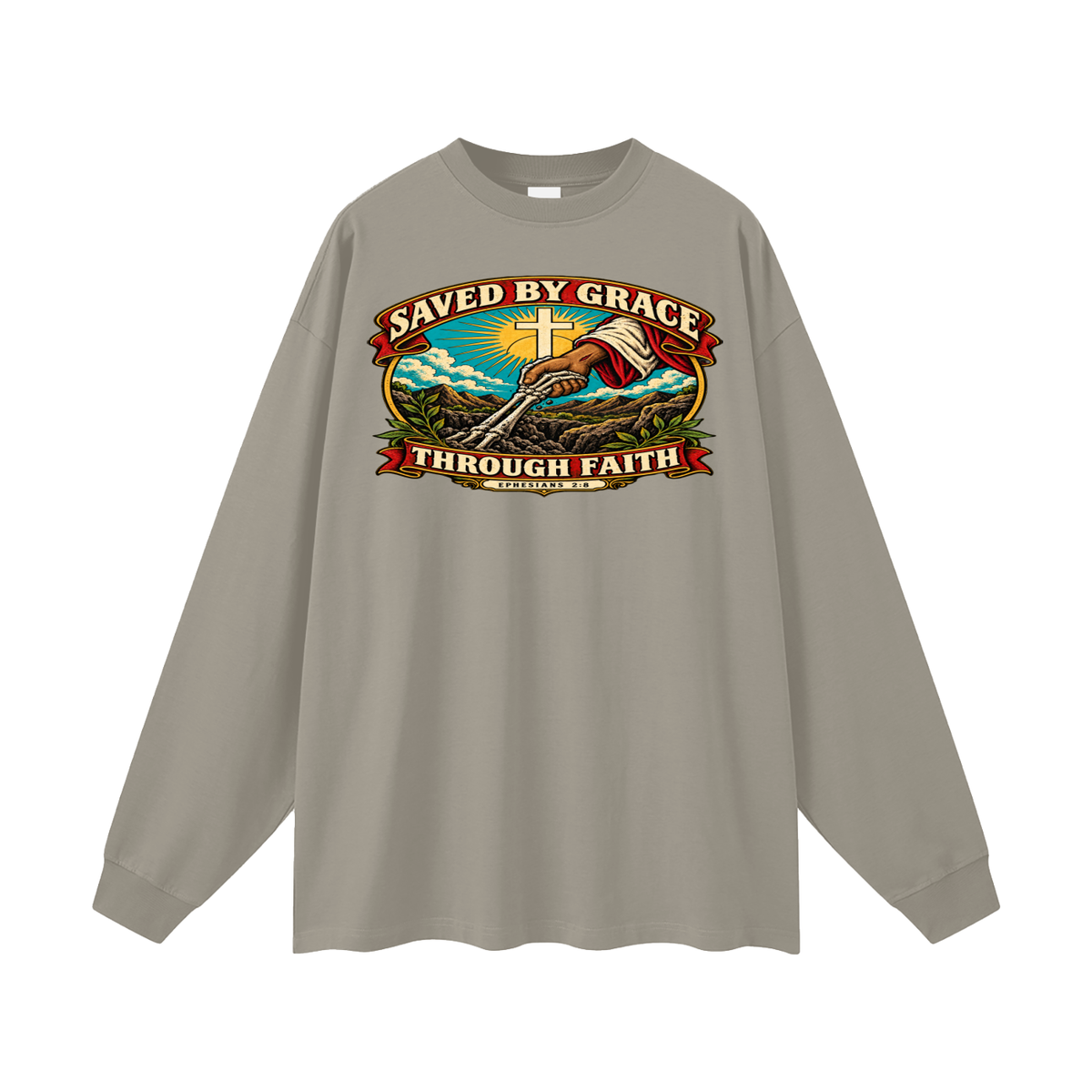 Saved by Grace through Faith Long Sleeve T-Shirt