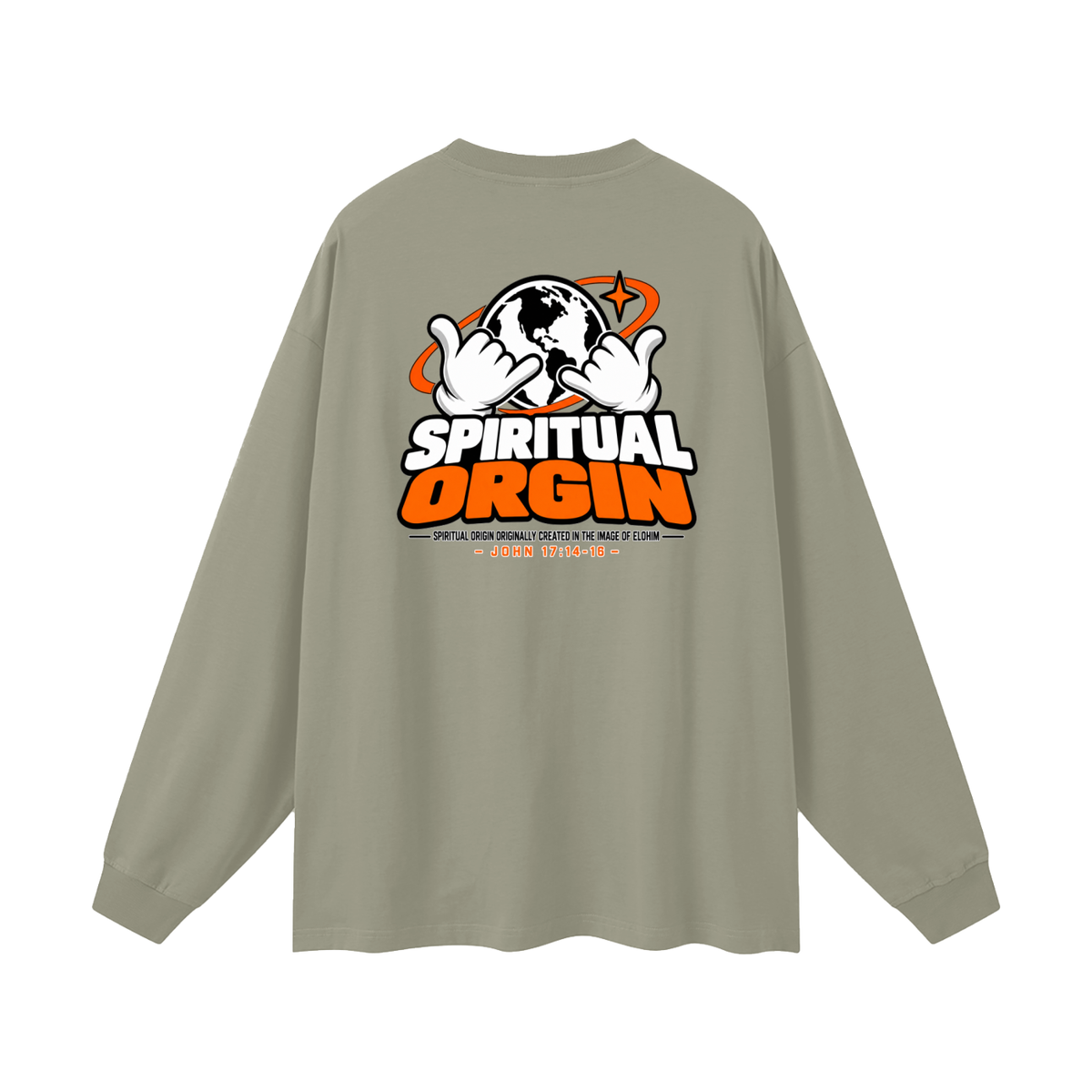 SPIRITUAL ORGIN - SPIRITUAL ORGIN ORIGINALLY CREATED IN THE IMAGE OF ELOHIM- Long Sleeve T-Shirt