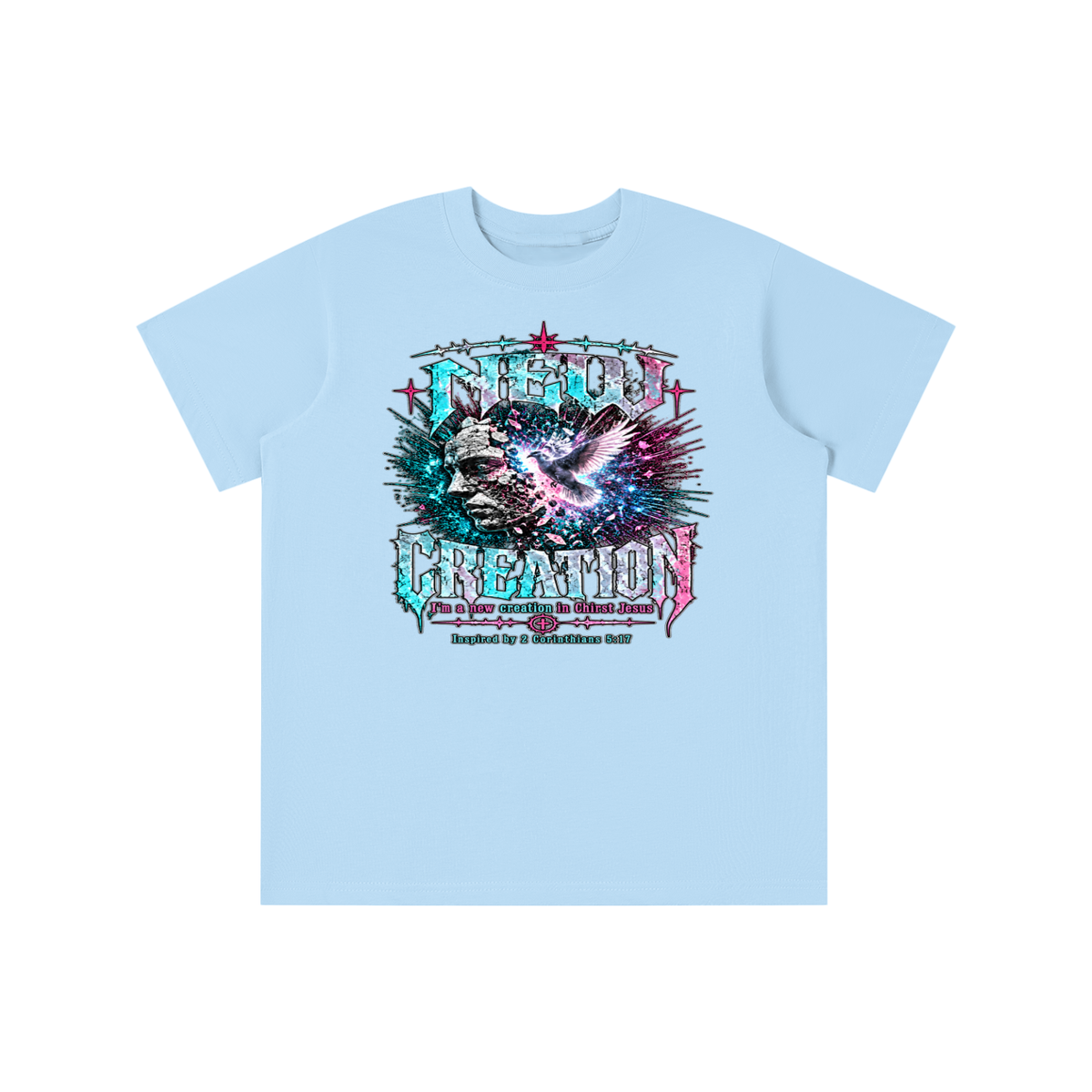 NEW CREATION I'm a new creation in Chirst Jesus Inspired by 2 Corinthians 5:17 youth T-shirt