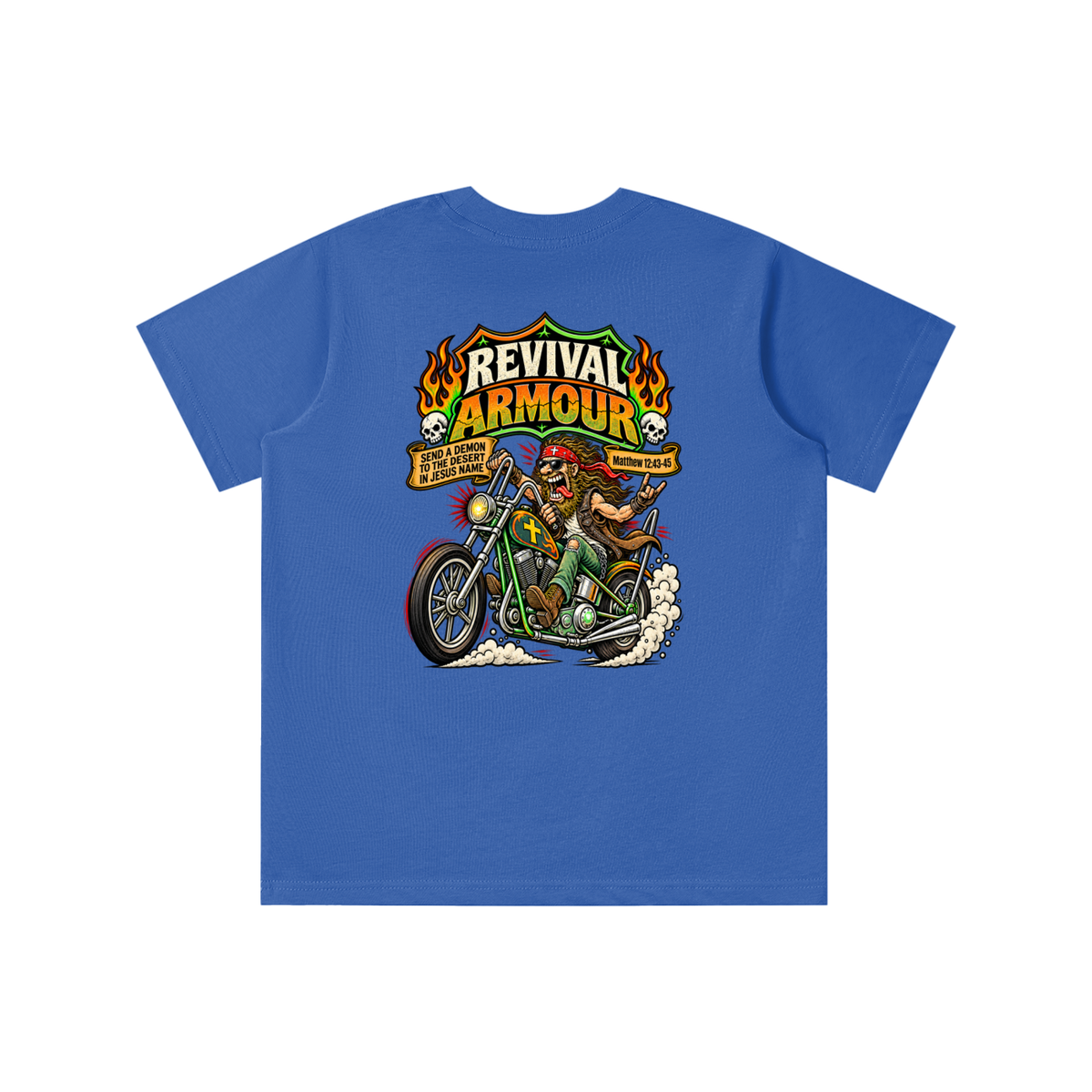 REVIVAL ARMOUR SEND A DEMON TO THE DESERT IN JESUS NAME [MATTHEW 12:43-45] youth' T-shirt
