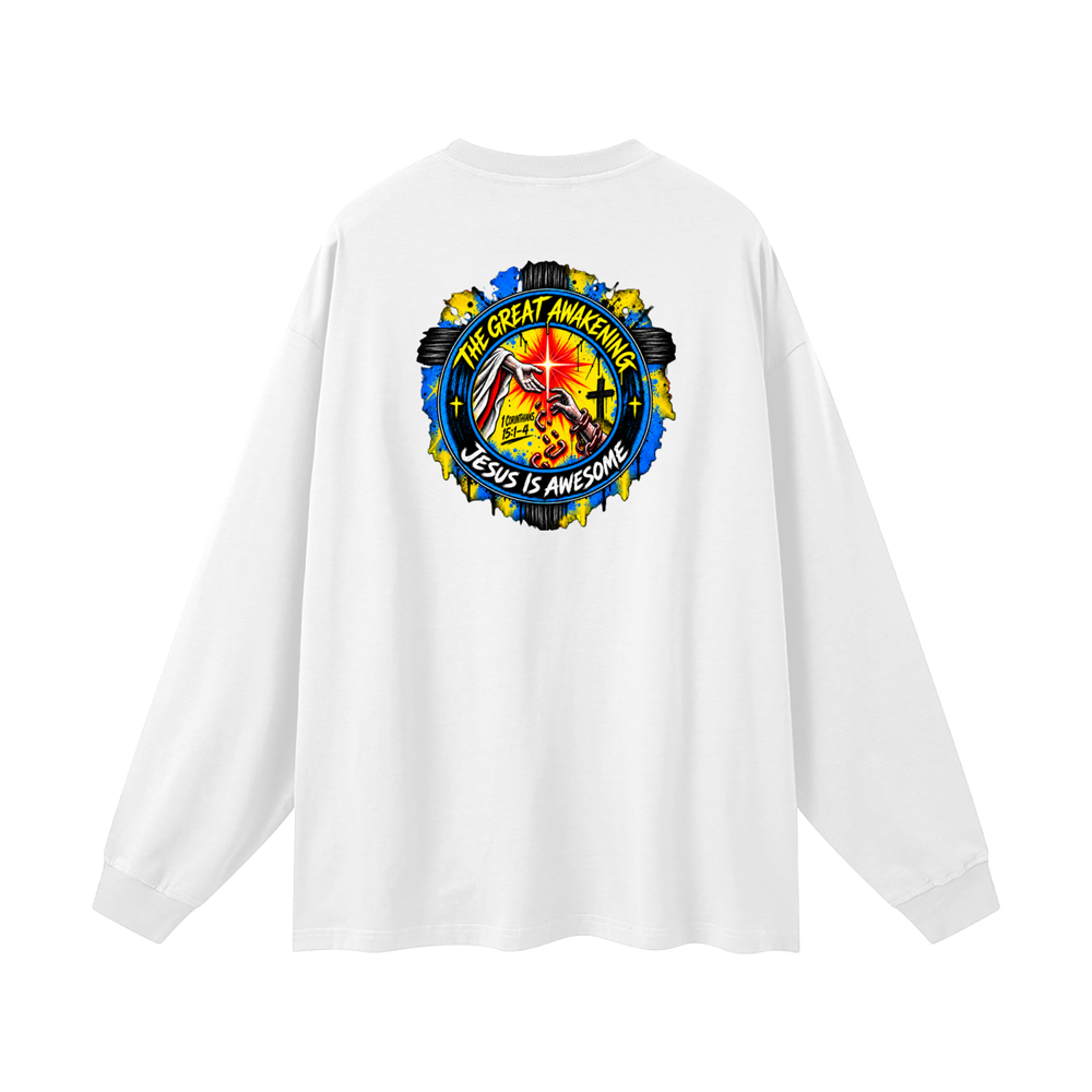 THE GREAT AWAKENING JESUS IS AWESOME Long Sleeve T-Shirt