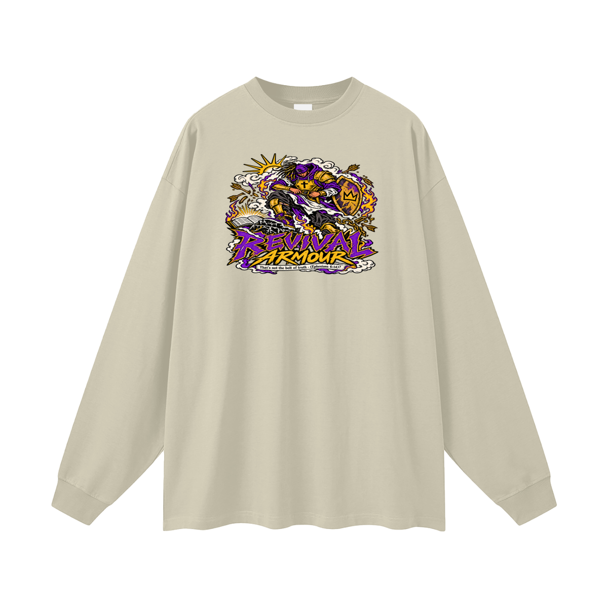REVIVAL ARMOUR That's not the belt of truth - (Ephesians 6:14) Long Sleeve T-Shirt