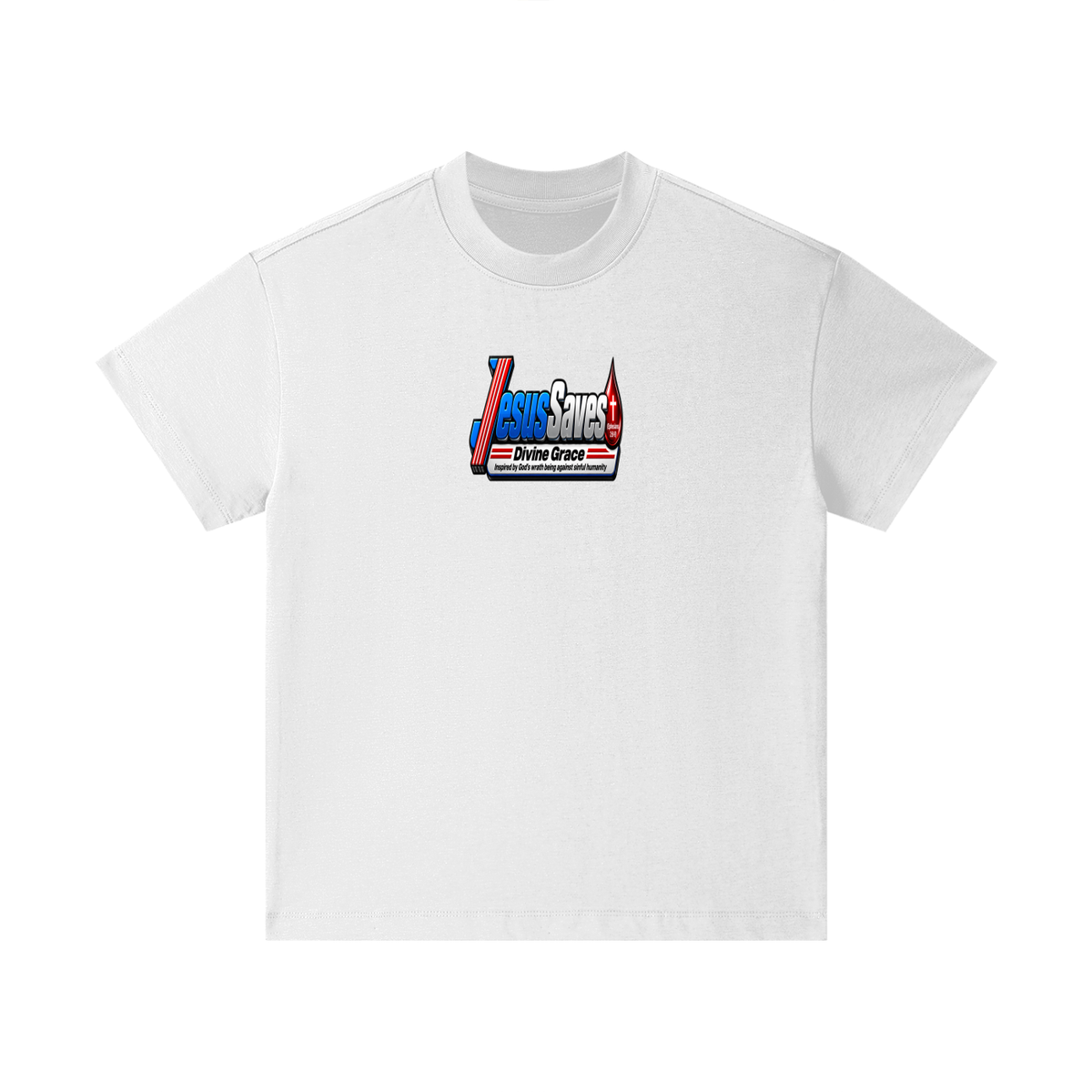 JESUS SVAES (EPHESIANS 2:8-9) DIVINE GRACE INSPIRED BY GOD'S WRATH BEING AGAINST SINFUL HUMANITY Kids T-Shirt
