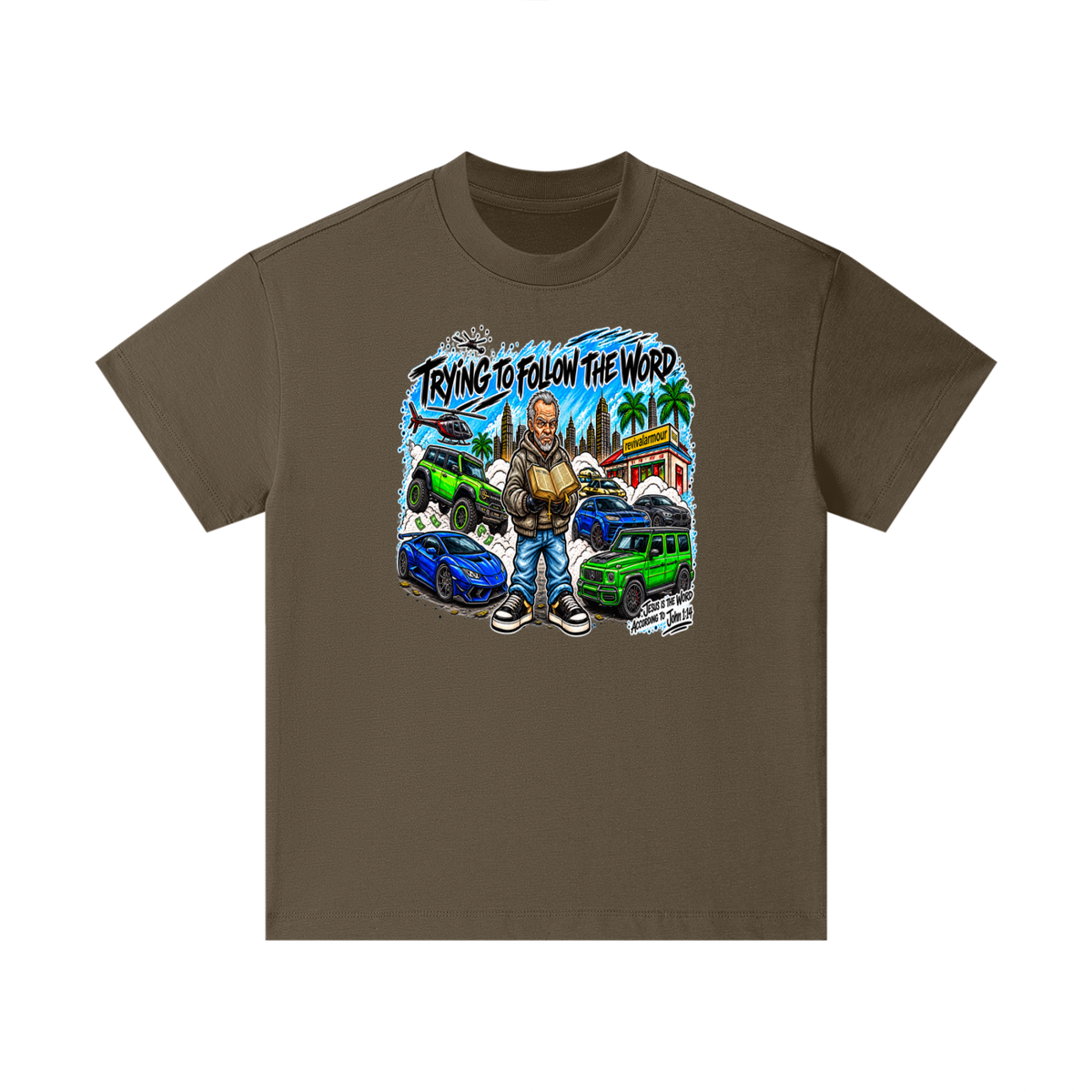 TRYING TO FOLLOW THE WORD Kids T-Shirt