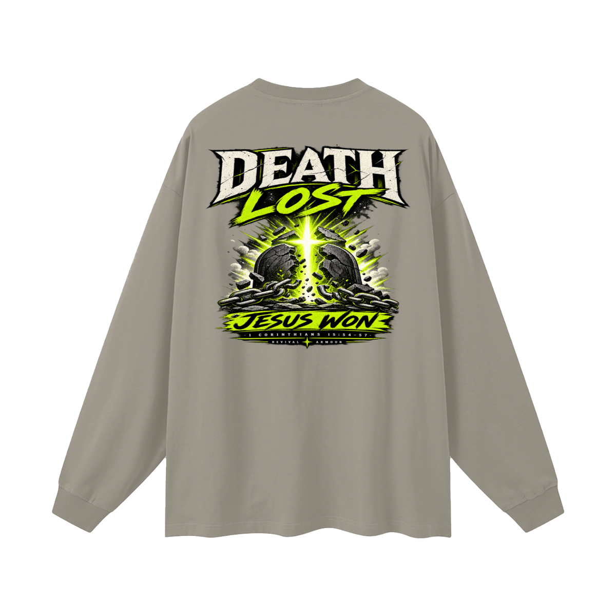 Death Lost Jesus Won Long Sleeve T-Shirt