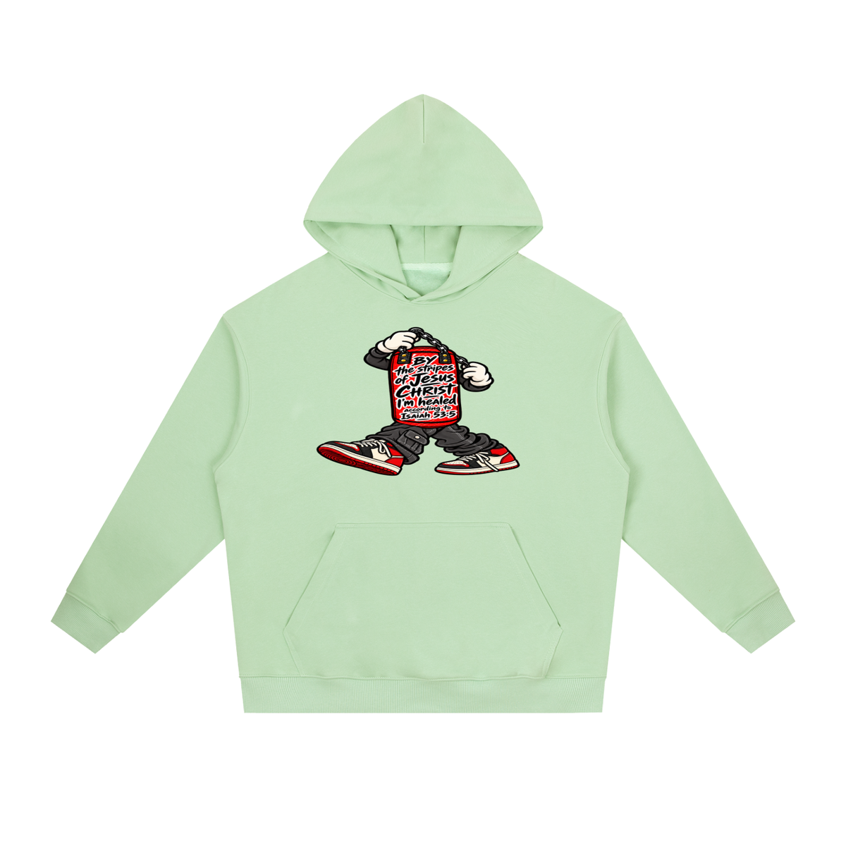 BY the stripes of Jesus CHRIST I'm heAled According to Isaiah 53:5 Hoodie