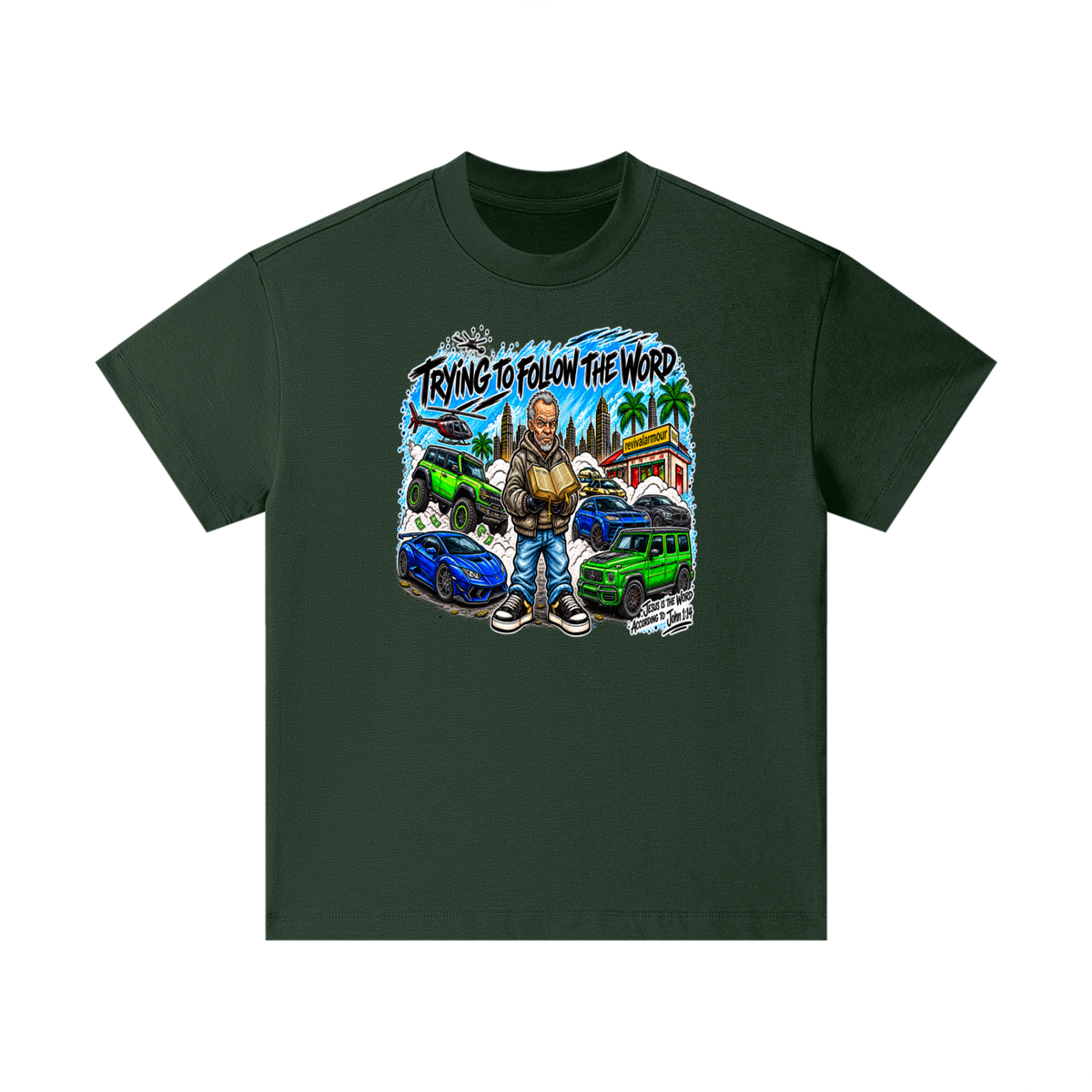 TRYING TO FOLLOW THE WORD Kids T-Shirt