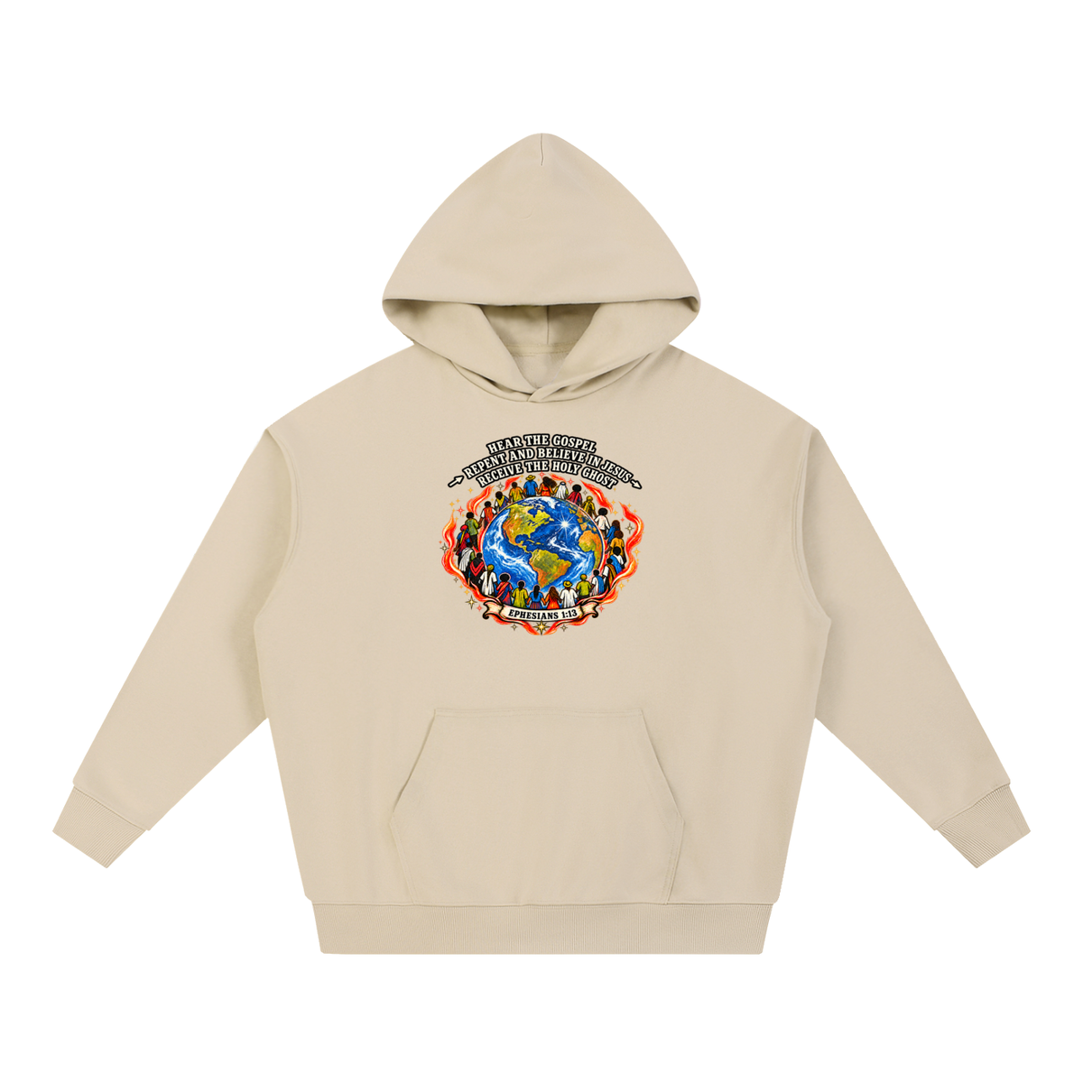 Hear the Gospel > repent and believe in Jesus > Receive the Holy Ghost Hoodie