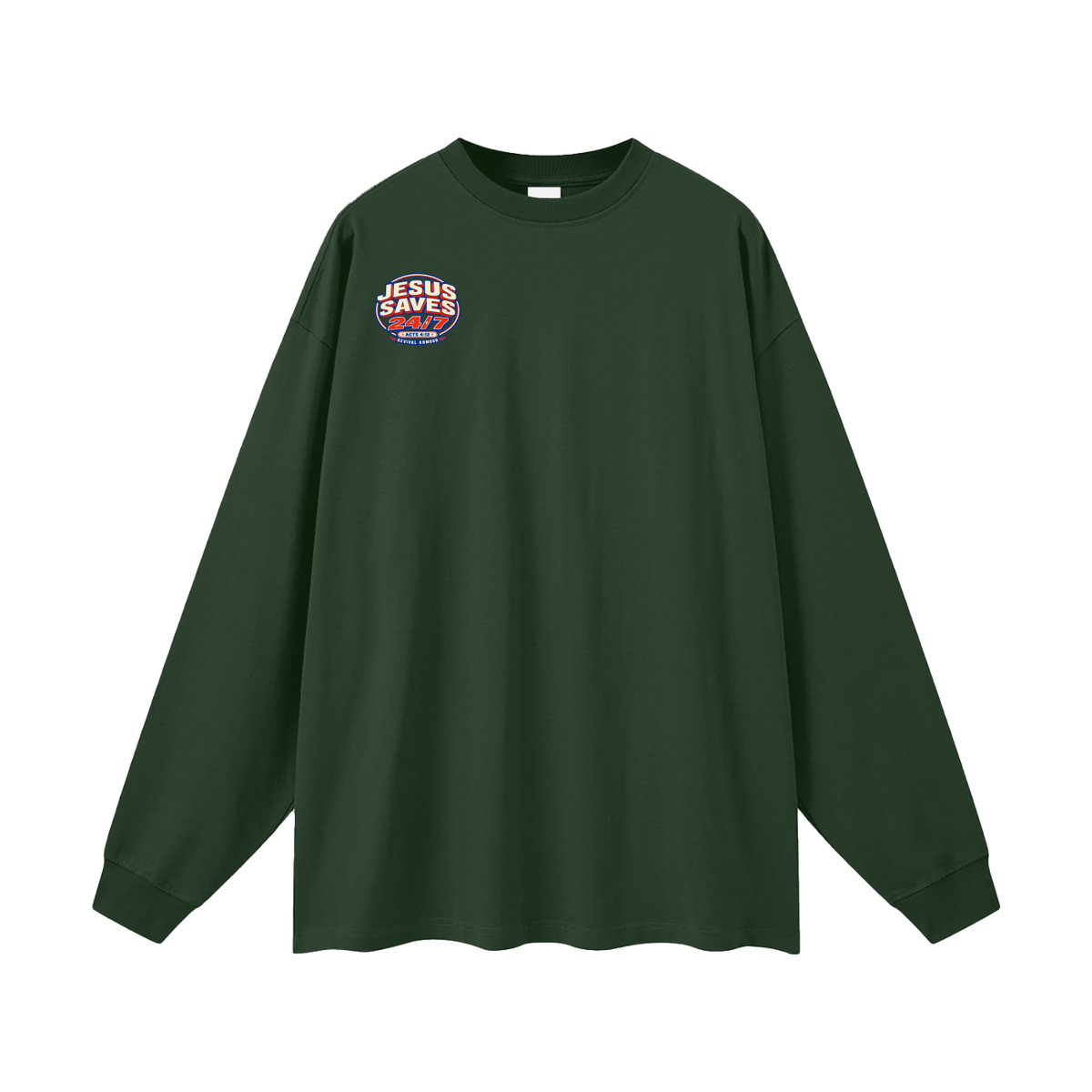 Jesus saves 24/7 Long Sleeve T-Shirt