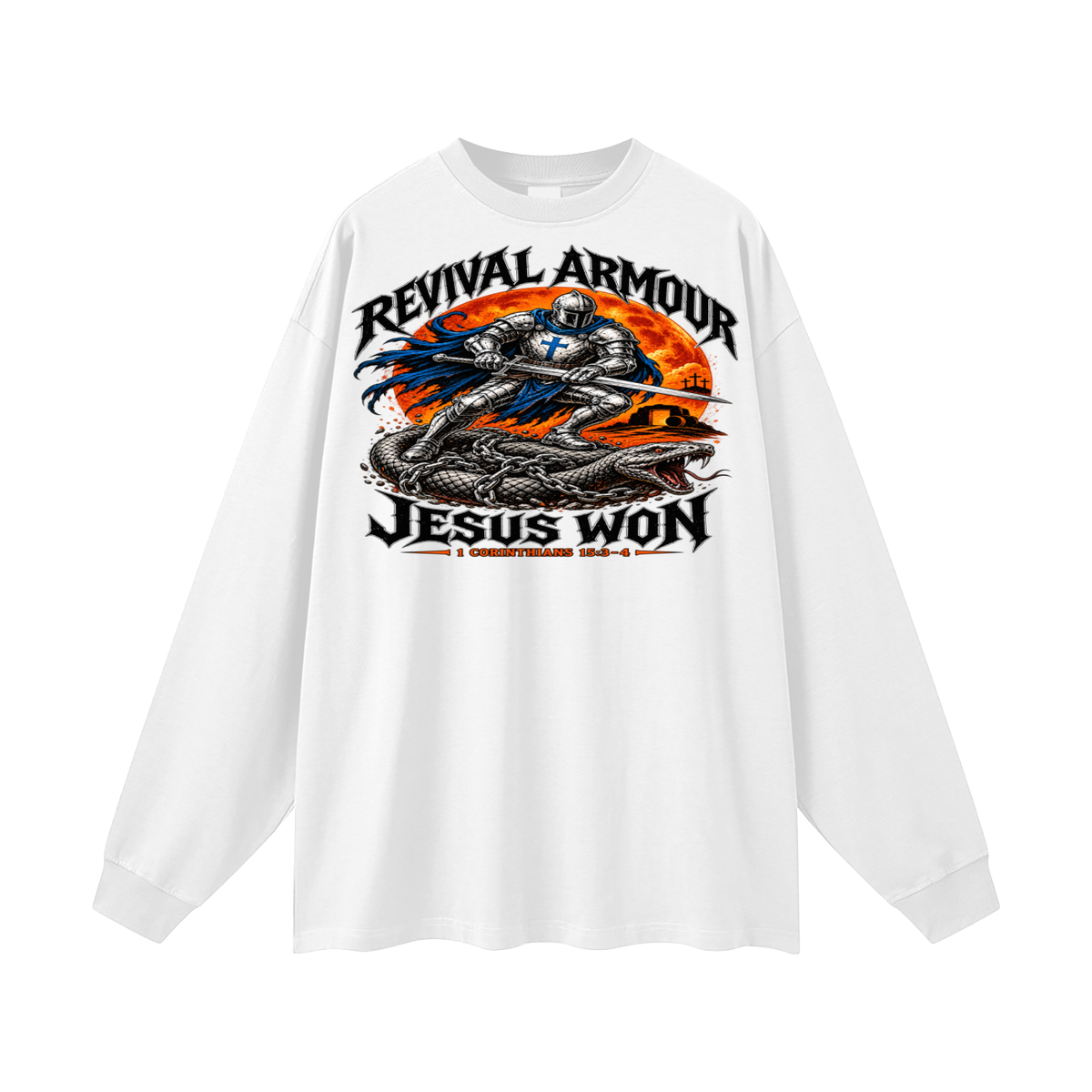 Revival Armour Jesus Won Long Sleeve T-Shirt