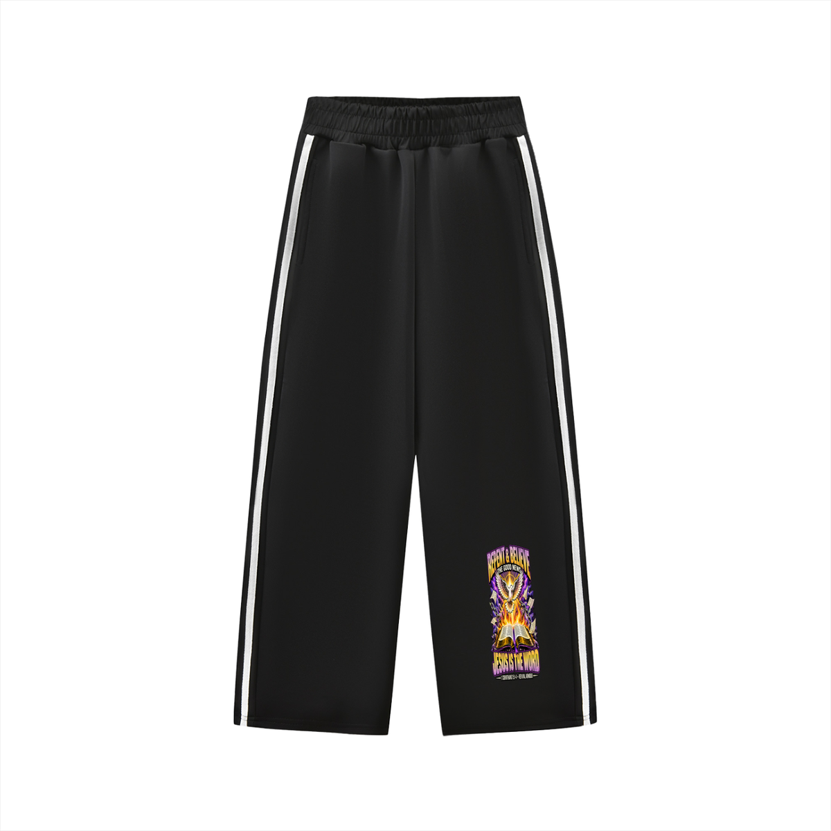 REPENT & BELIEVE THE GOOD NEW JESUS IS THE WORD 1 CORINTHIANS 15:1-4 REVIVAL ARMOUR youth Sweatpants
