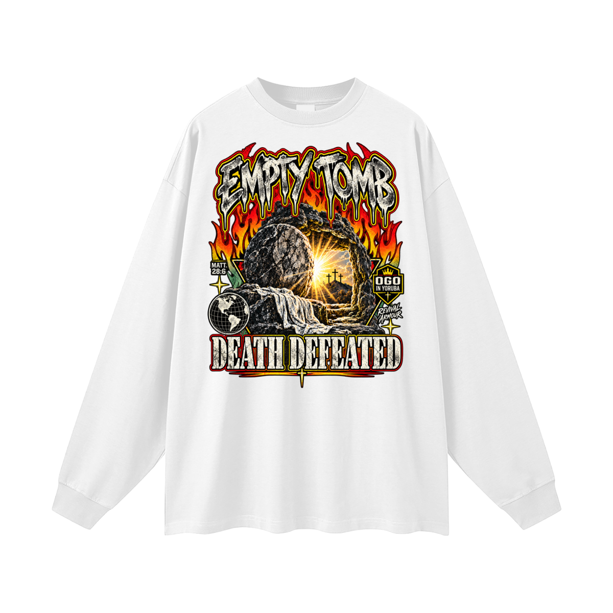 EMPTY TOMB DEATH DEFEATED Long Sleeve T-Shirt