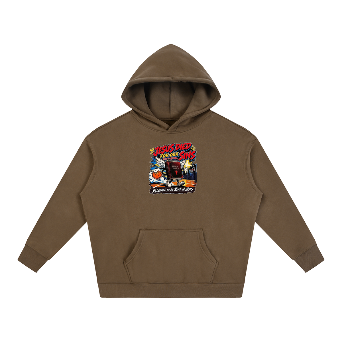 Jesus died for our sins that's the gospel redeemed by the blood of Jesus 1 Corinthians 15:1-3 . 1 John 1:7 Hoodie