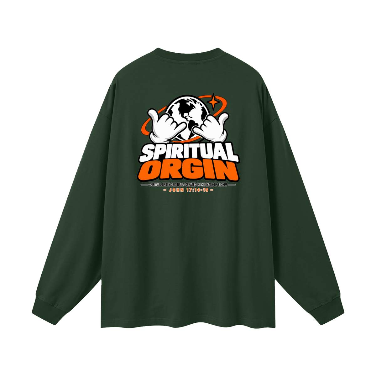 SPIRITUAL ORGIN - SPIRITUAL ORGIN ORIGINALLY CREATED IN THE IMAGE OF ELOHIM- Long Sleeve T-Shirt