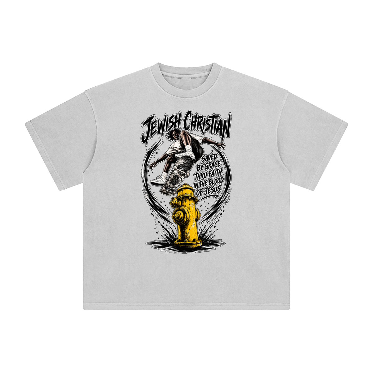 JEWISH CHRISTIAN SAVED BY GRACE THRU FAITH IN THE BLOOD OF JESUS T-Shirt
