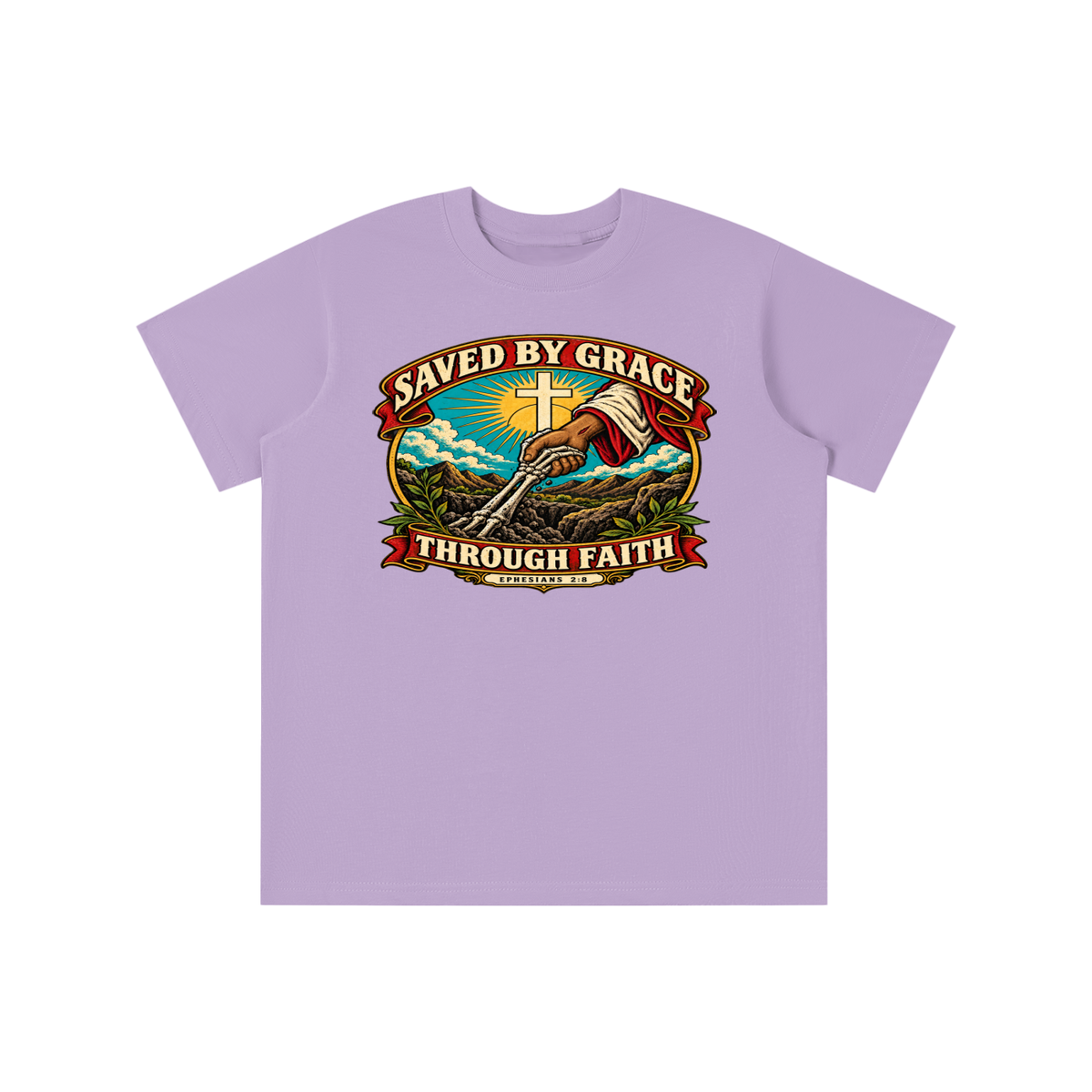Saved by Grace through Faith youth T-shirt