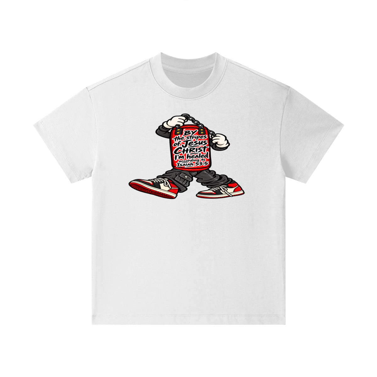 BY the stripes of Jesus CHRIST I'm heAled According to Isaiah 53:5 Kids T-Shirt