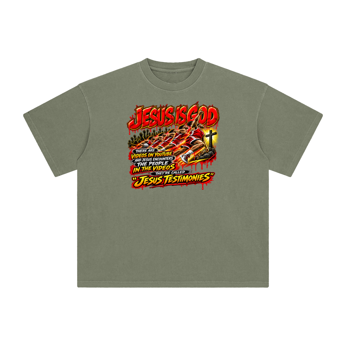 JESUS IS GOD THERE ARE VIDEOS ON YOUTUBE AND JESUS ENCOUNTERS THE PEOPLE IN THE VIDEOS THEY'RE CALLED "JESUS TESTIMONIES" T-Shirt