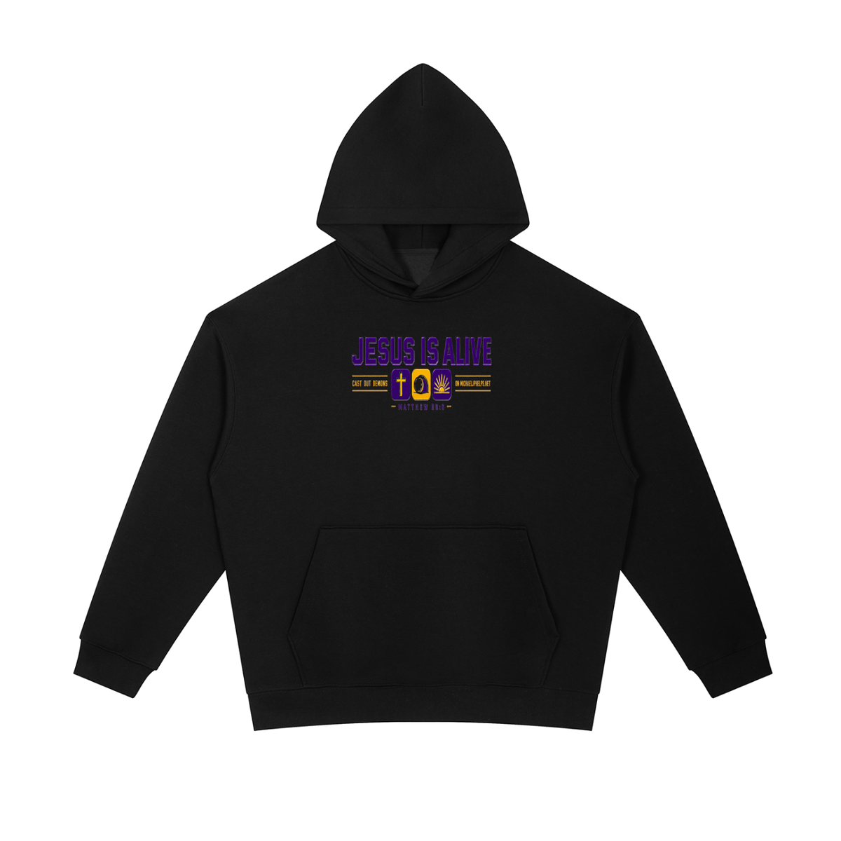 JESUS IS ALIVE CAST OUT DEMONS ON MICHAELJPHELPS.NET Hoodie