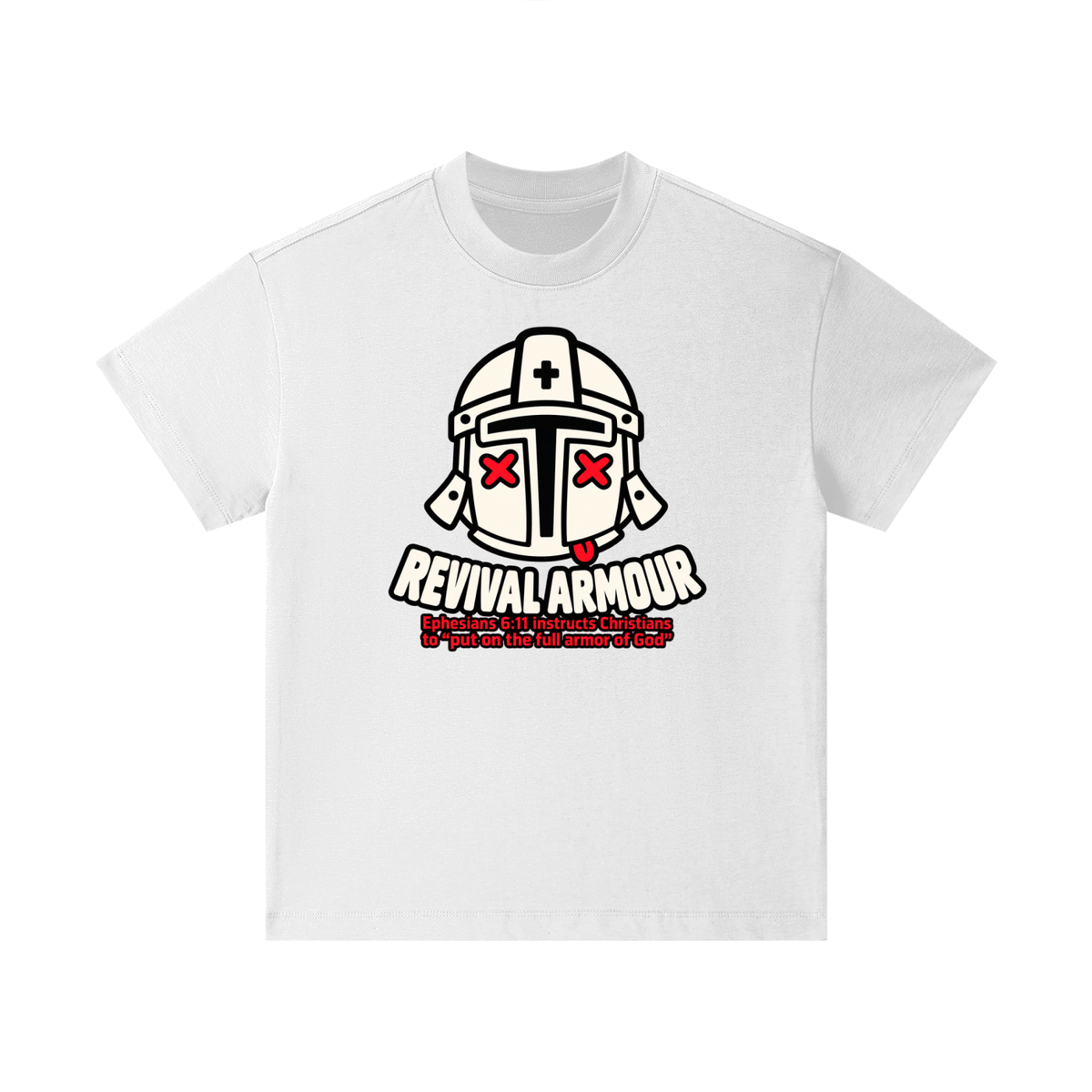 REVIVAL ARMOUR Ephesians 6:11 instructs Christians to "put on the full armor of God" Kids T-Shirt