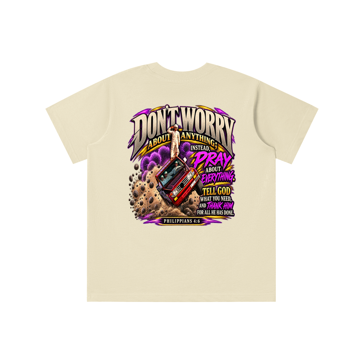 PHILIPPIANS 4:6 NLT youth T-shirt