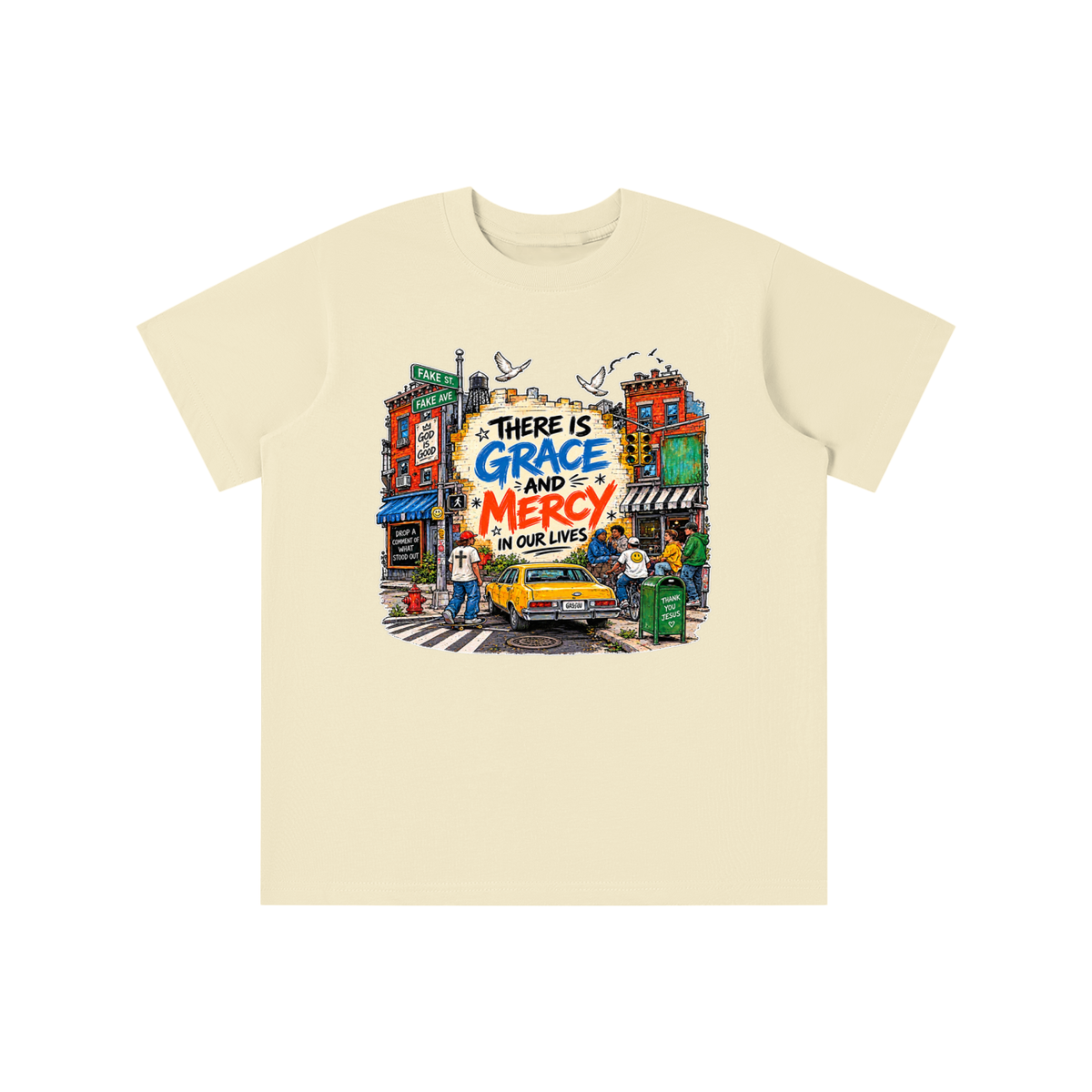 THERE IS GRACE AND MERCY IN OUR LIVES THANK YOU JESUS youth T-shirt