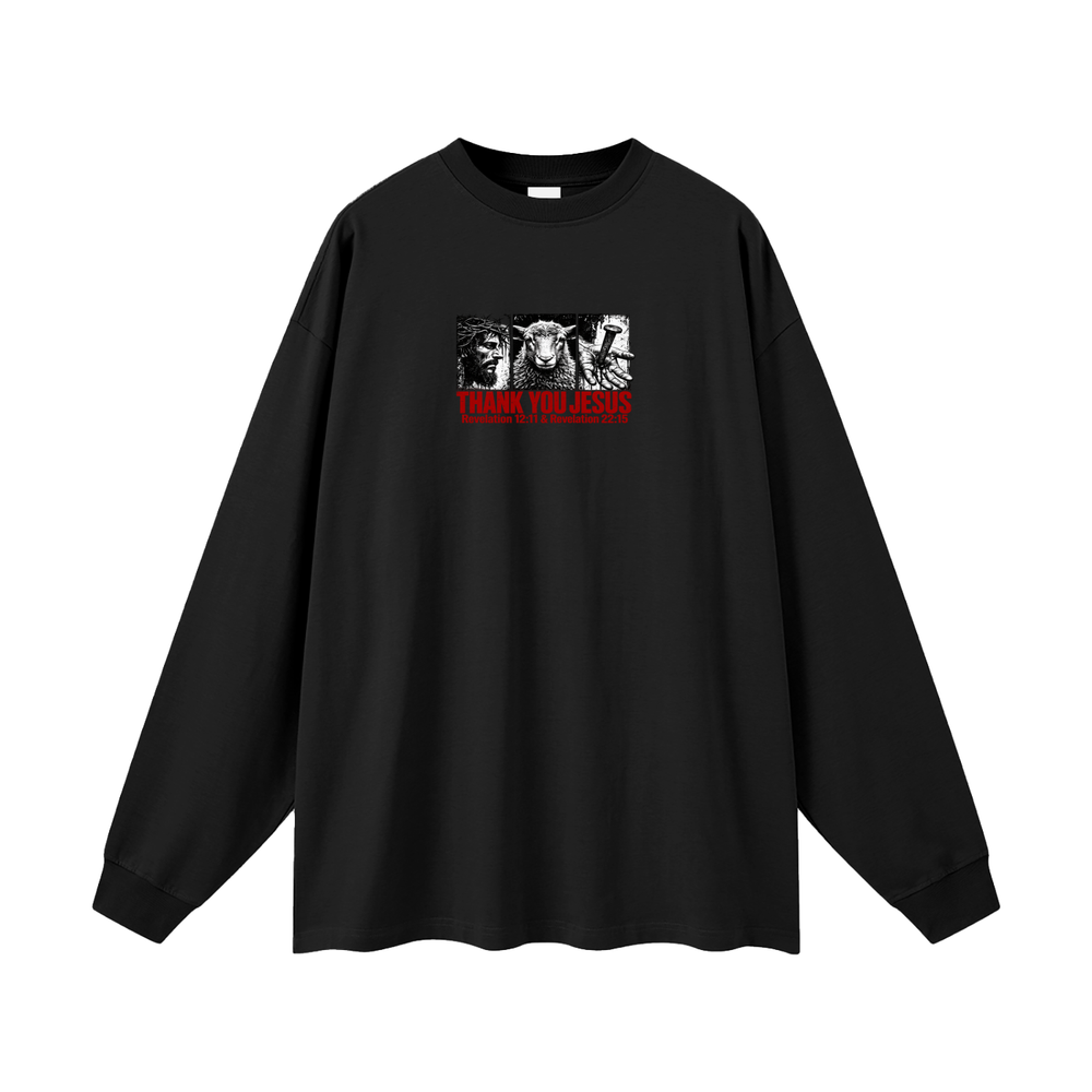 Thank you Jesus Revelation 12:11 & Revelation 12:11 Long Sleeve T-Shirt