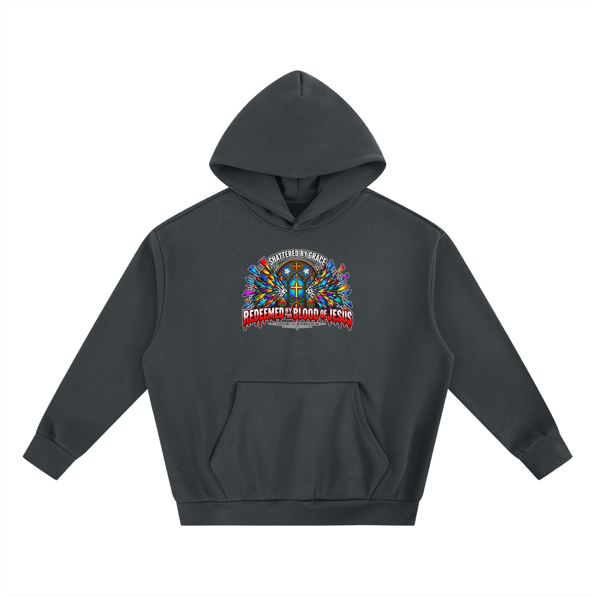 SHATTERED BY GRACE REDEEDMED BY THE BLOOD OF JESUS INSPIRED BY EPHESISANS 1:7 Hoodie