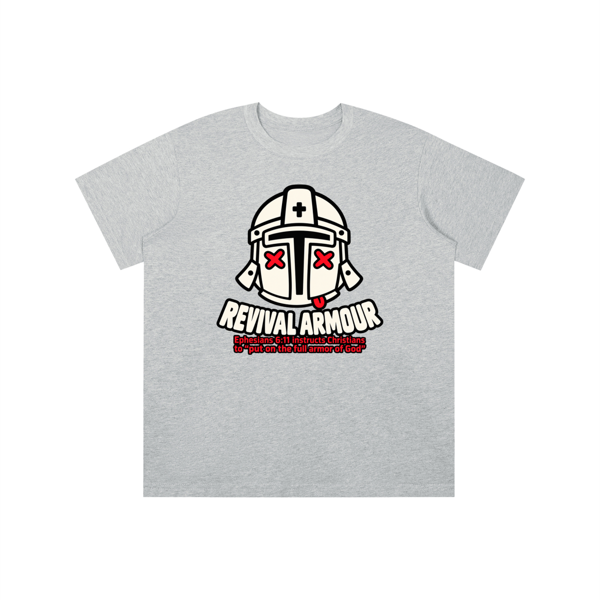 REVIVAL ARMOUR Ephesians 6:11 instructs Christians to "put on the full armor of God" youth T-shirt