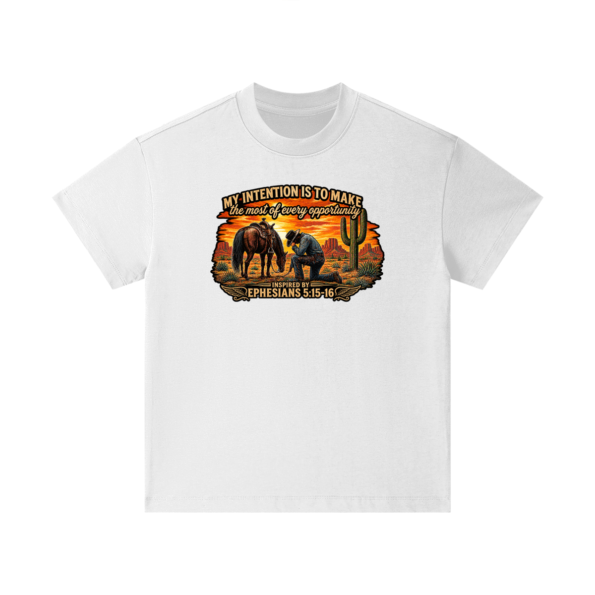 MY INTENTION IS TO MAKE THE MOST OF EVERY OPPORTUNITY INSPIRED BY EPHESIANS 5:15-16 Kids T-Shirt