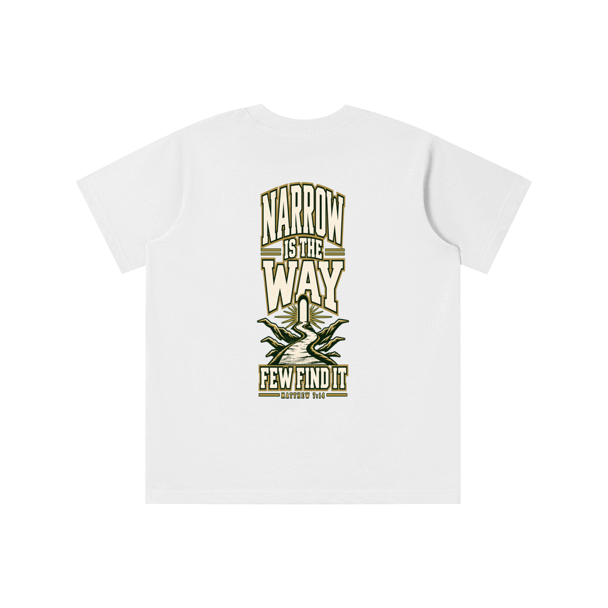 SAVED BY GRACE THROUGH FAITH NARROW IS THE WAY youth T-shirt