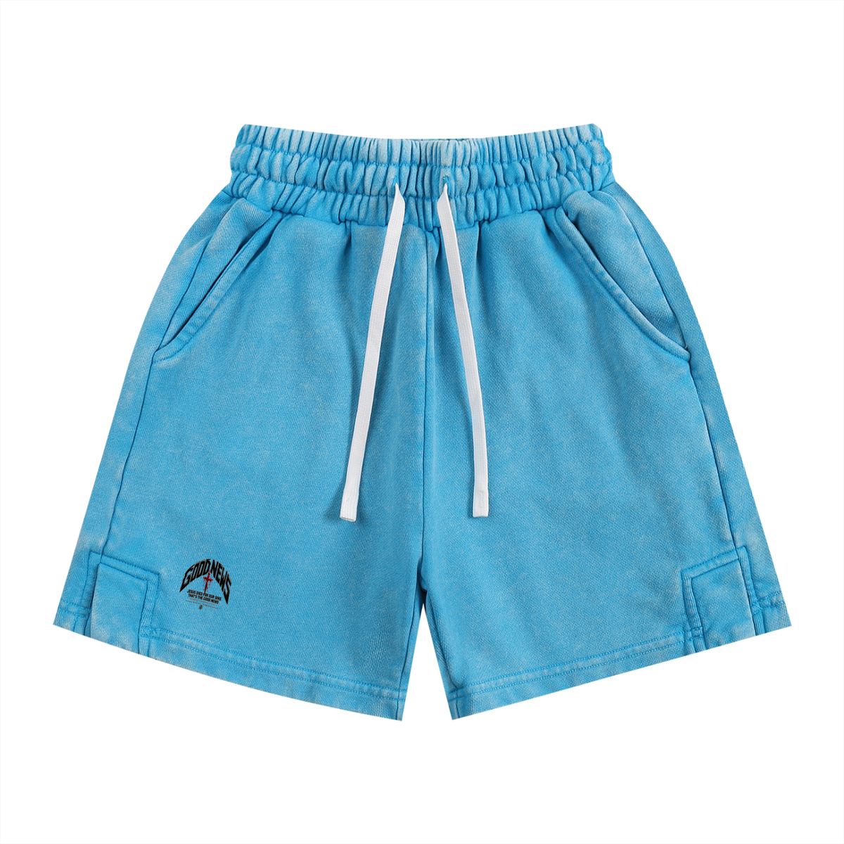 GOOD NEWS JESUS DIED FOR OUR SINS THAT'S THE GOOD NEWS ACCORDING TO 1 CORTHIANS 15:1-4 NLT REVIVAL ARMOUR Kids' Shorts