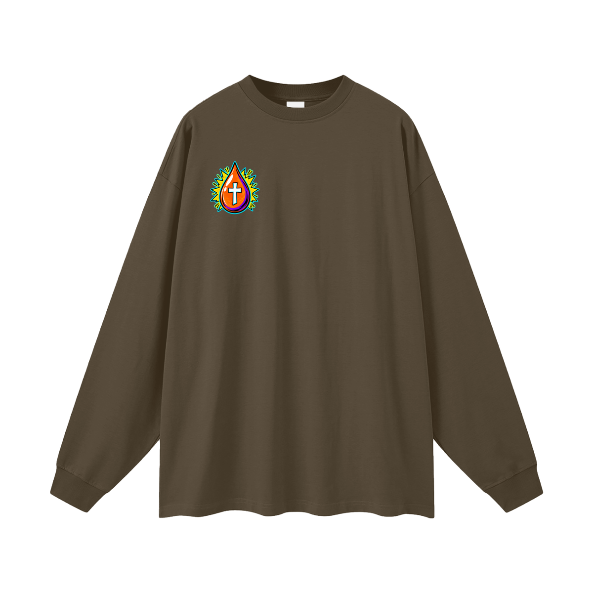 JESUS DIED ONCE BACKED UP BY Romans 6:9-10 Long Sleeve T-Shirt