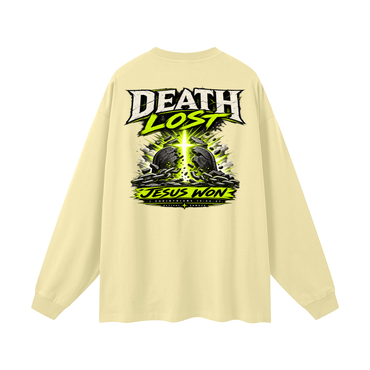 Death Lost Jesus Won Long Sleeve T-Shirt