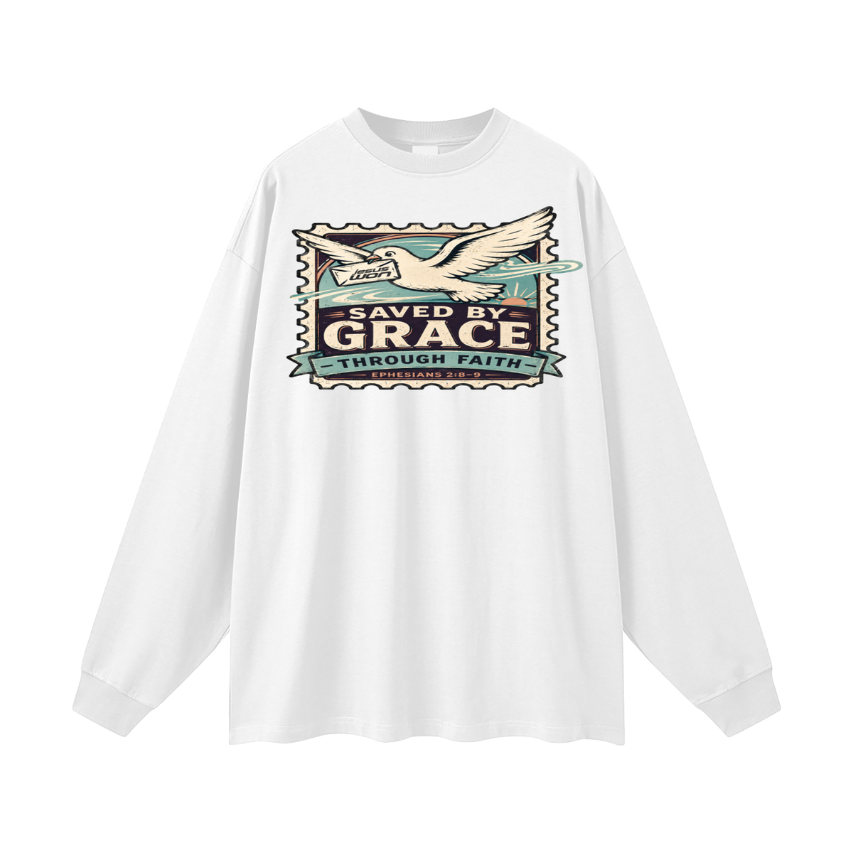 Saved by Grace through Faith Long Sleeve T-Shirt