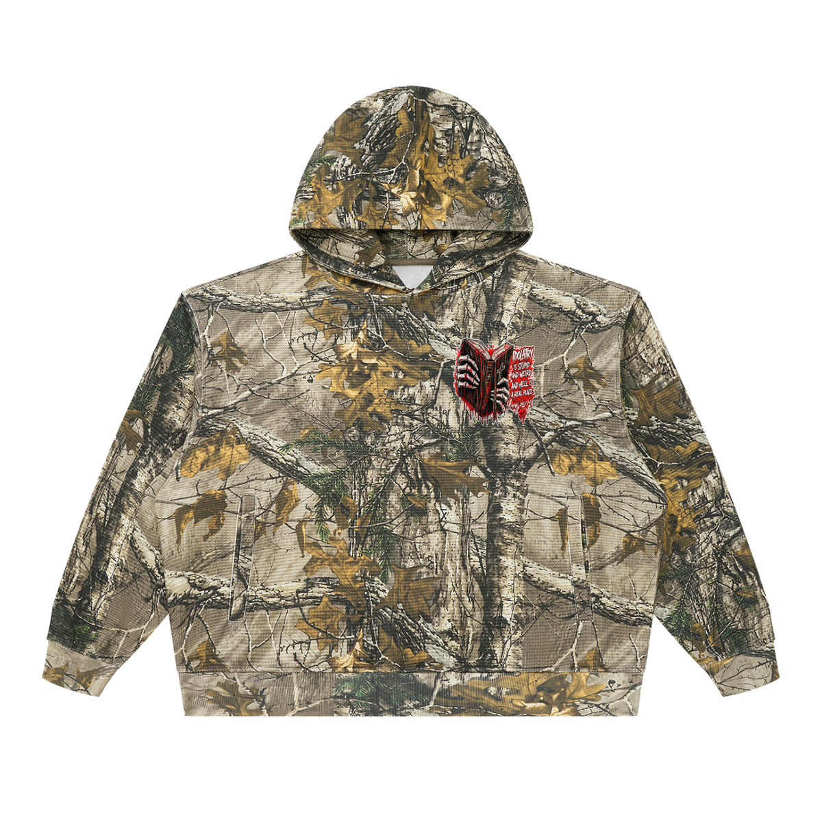 IDOLATRY IS STUPID AND WEIRD AND HELL IS A REAL PLACE AND SO HOT Camo Hoodie
