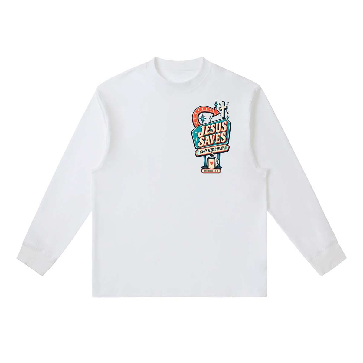Jesus saves Long-Sleeve T-Shirt