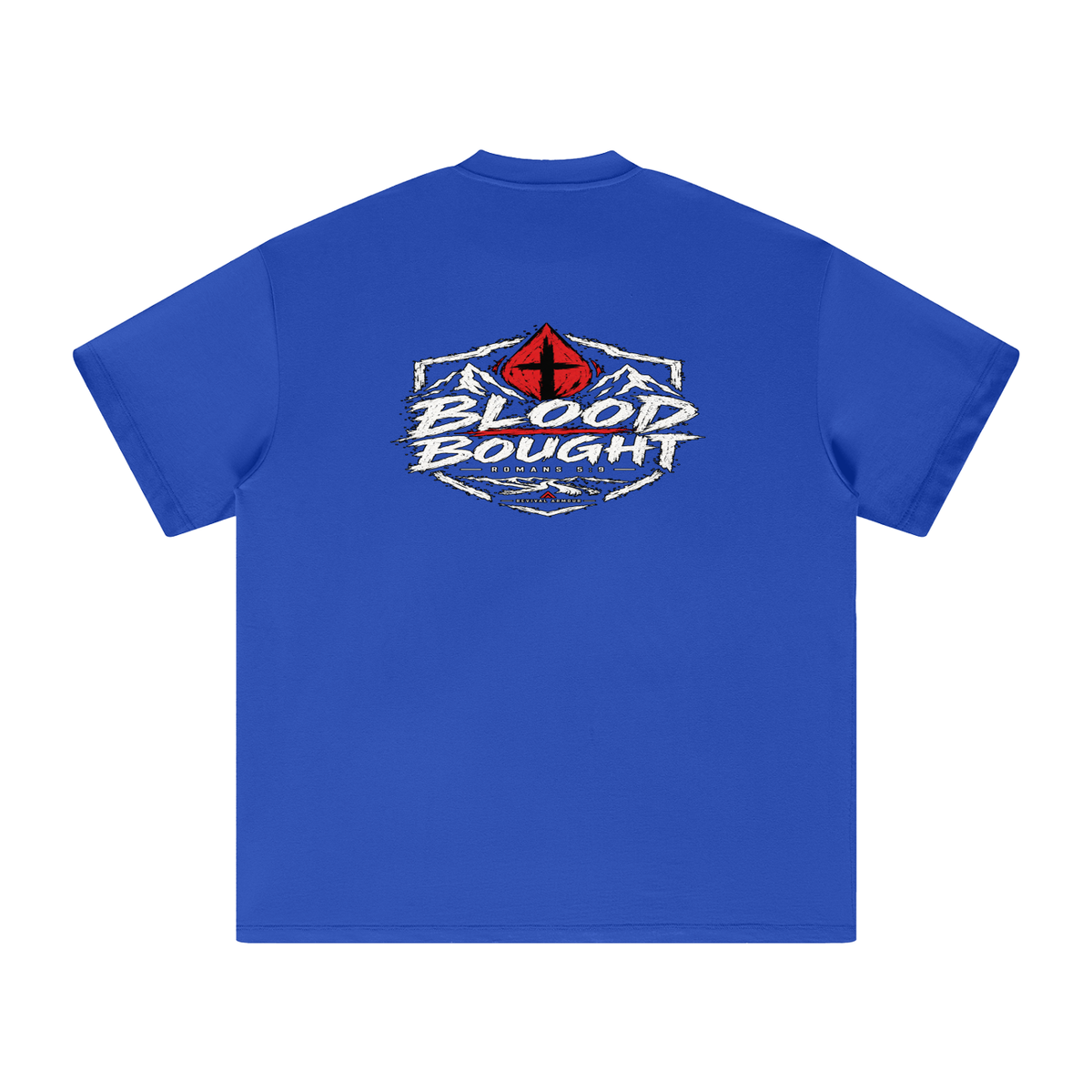 BLOOD BOUGHT - ROMANS 5:9 - T-Shirt