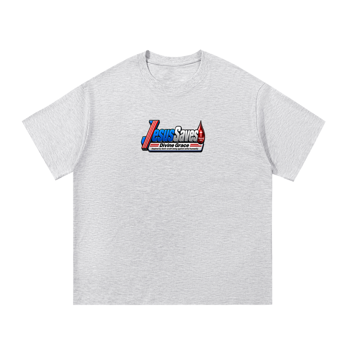 JESUS SVAES (EPHESIANS 2:8-9) DIVINE GRACE INSPIRED BY GOD'S WRATH BEING AGAINST SINFUL HUMANITY T-Shirt