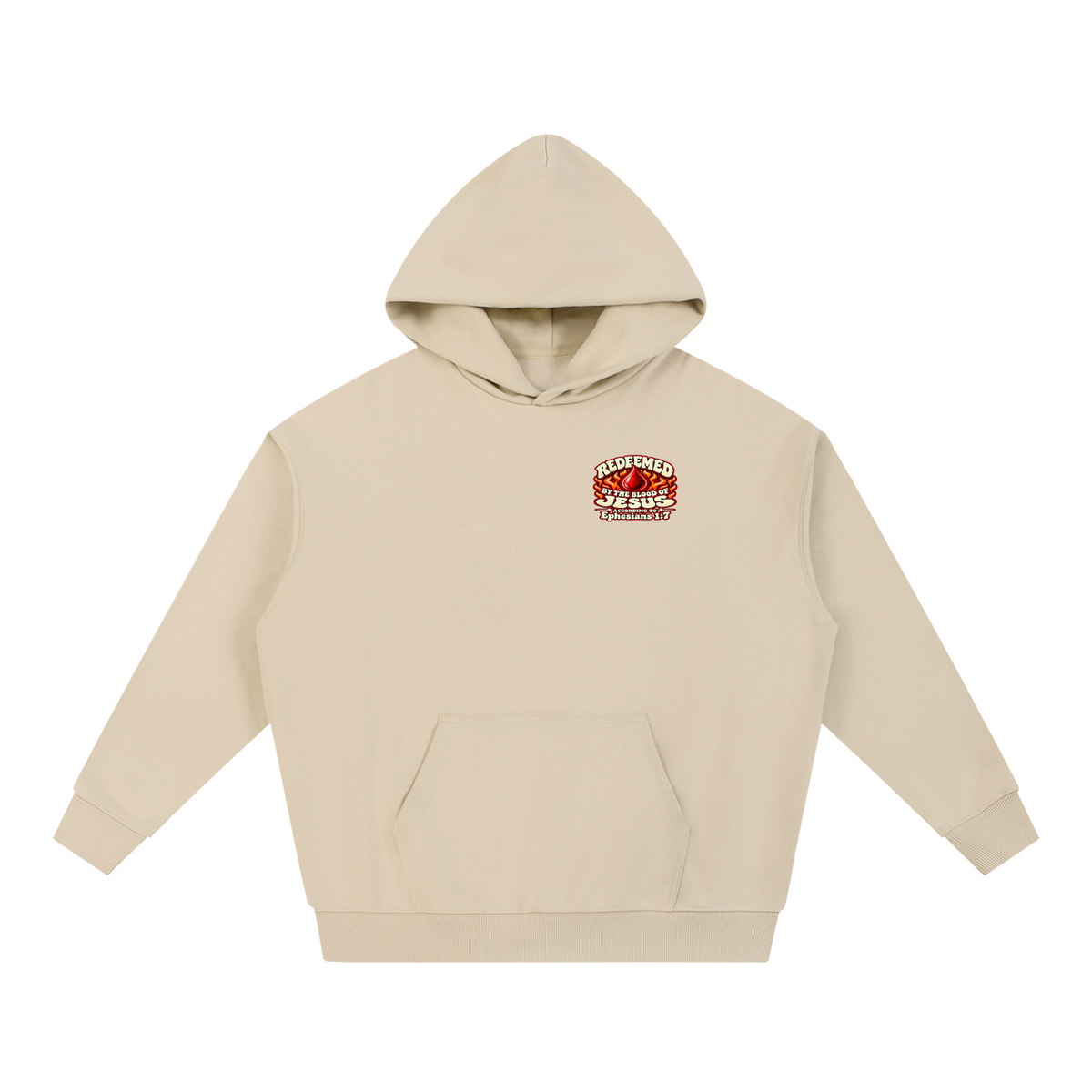 REDEEMED BY THE BLOOD OF JESUS ACCORDING TO EPHESIANS 1:7 IF YOU DON'T REPENT YOU'LL BURN FOREVER ACCORDING TO MARK 9:43-48 Hoodie