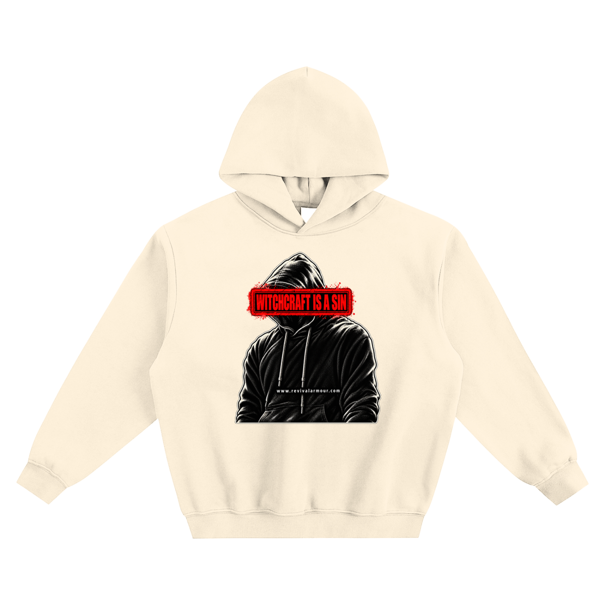 [WITCHCRAFT IS A SIN] www.revivalarmour.com no pocket Hoodie