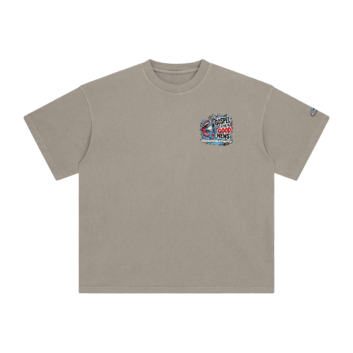 THE GOSPEL IS THE GOOD NEWS CHRIST DIED FOR OUR SINS . WAS BURIED . ROSE AGAIN -- 1 CORINTHIANS 15:1-4 -- T-Shirt