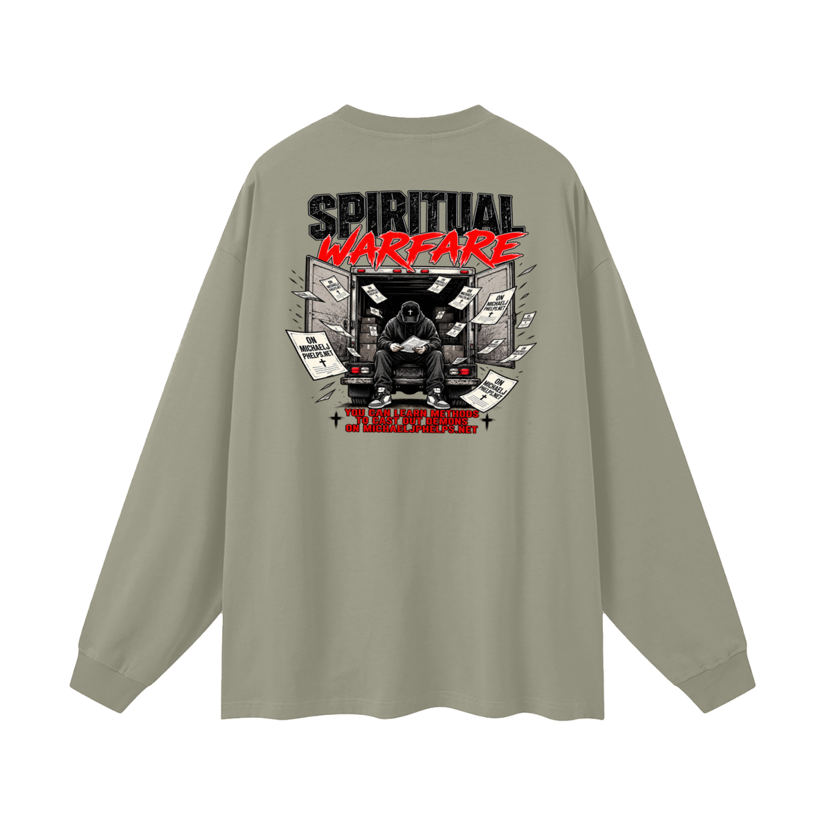 THE HOLY BIBLE THAT'S A GOOD BOOK SPIRITUAL WARFARE YOU CAN LEARN METHODS TO CAST OUT DEMONS ON MICHAELJPHELPS.NET Long Sleeve T-Shirt
